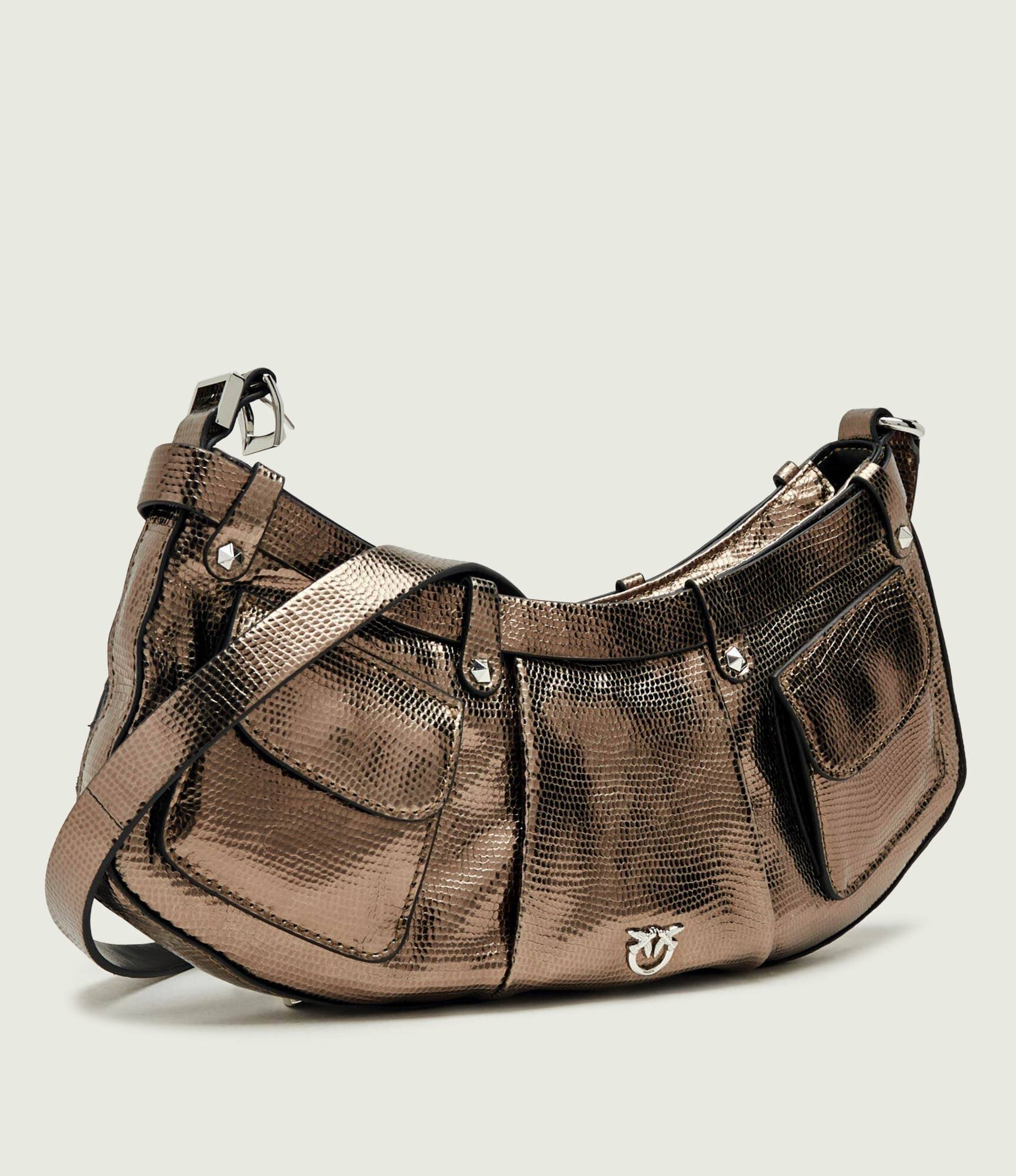 Pinko De piele geantă pe umăr Pocket body Mini