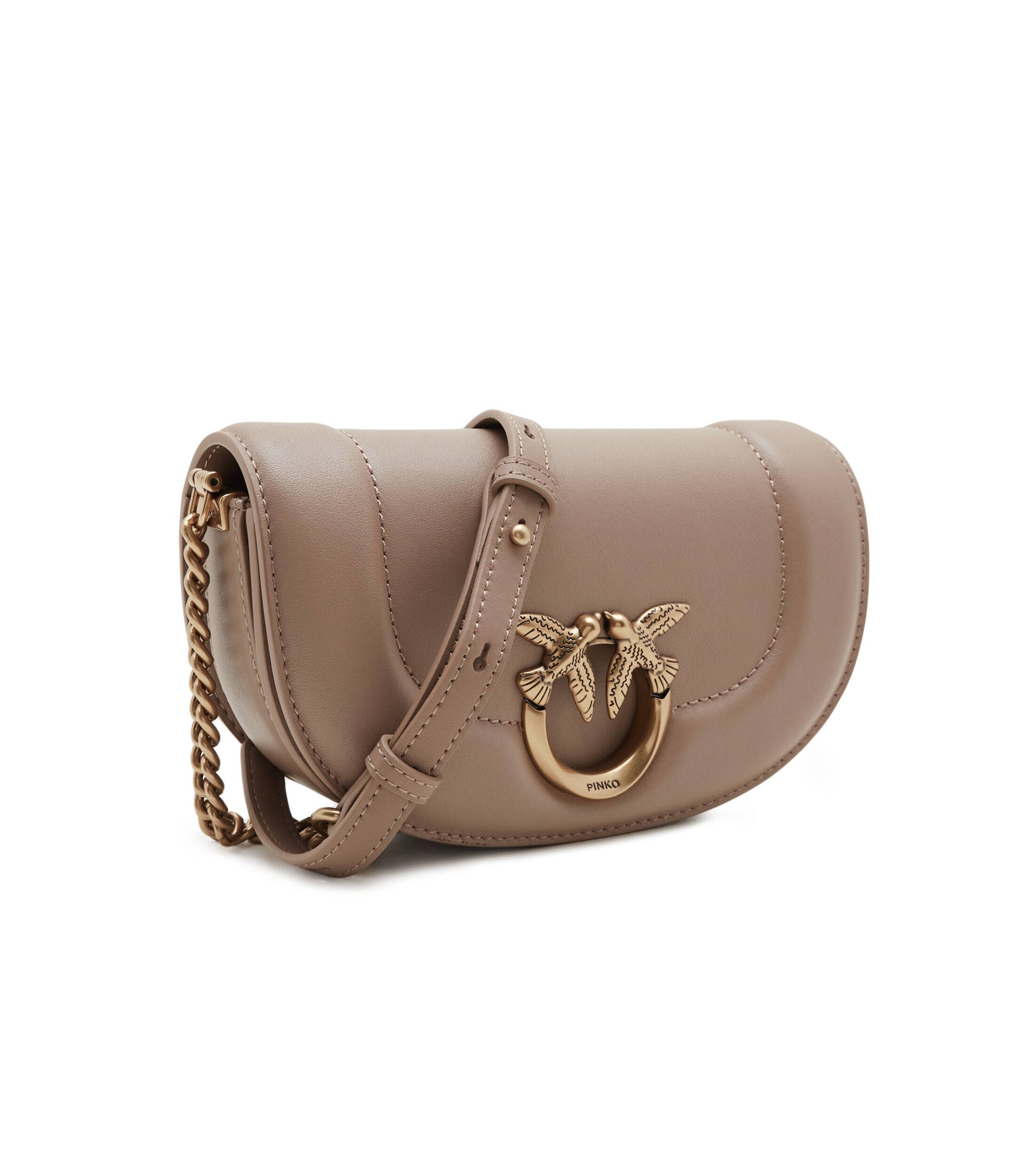 Pinko De piele geantă pe umăr Round Click Baby