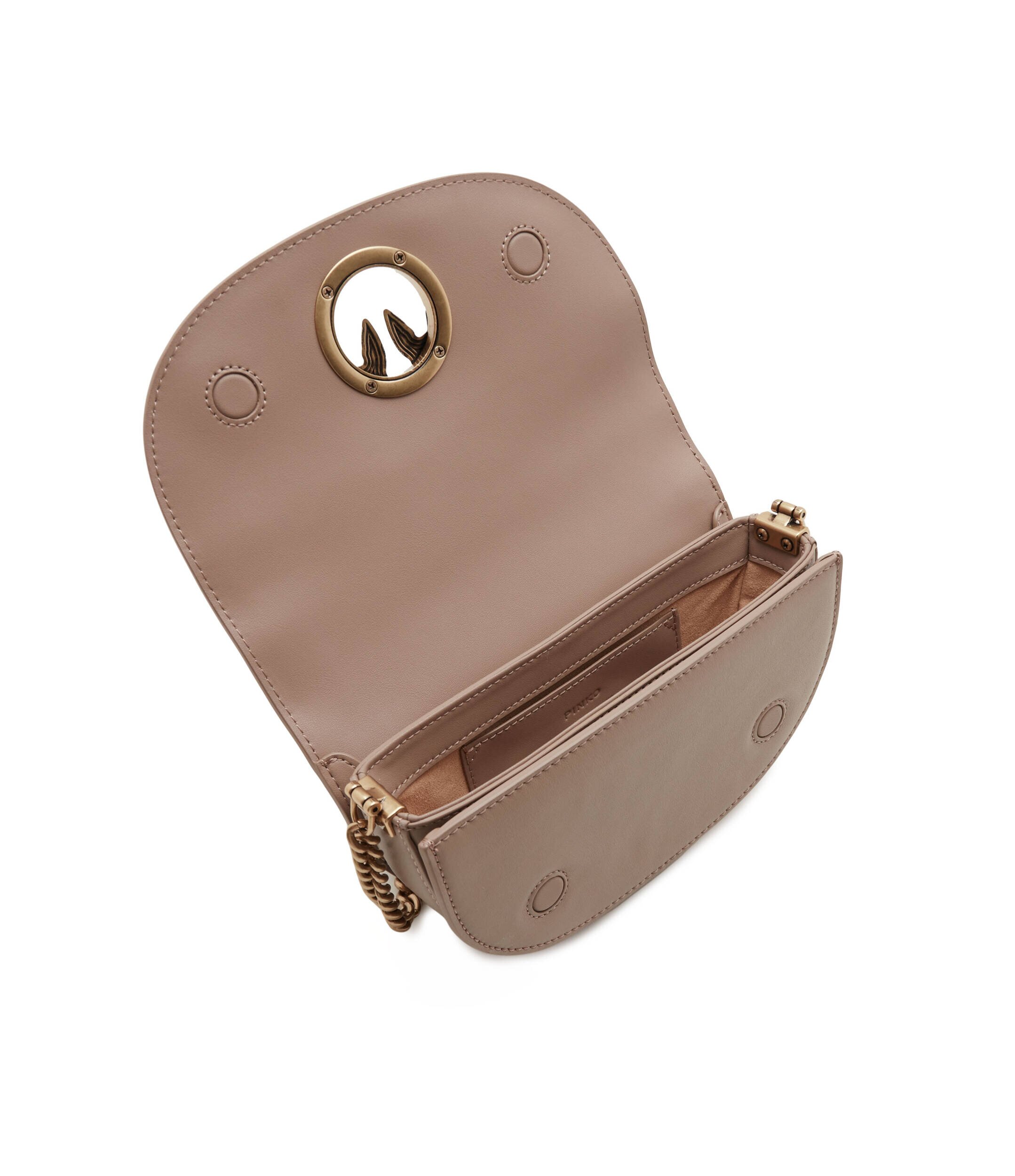 Pinko De piele geantă pe umăr Round Click Baby