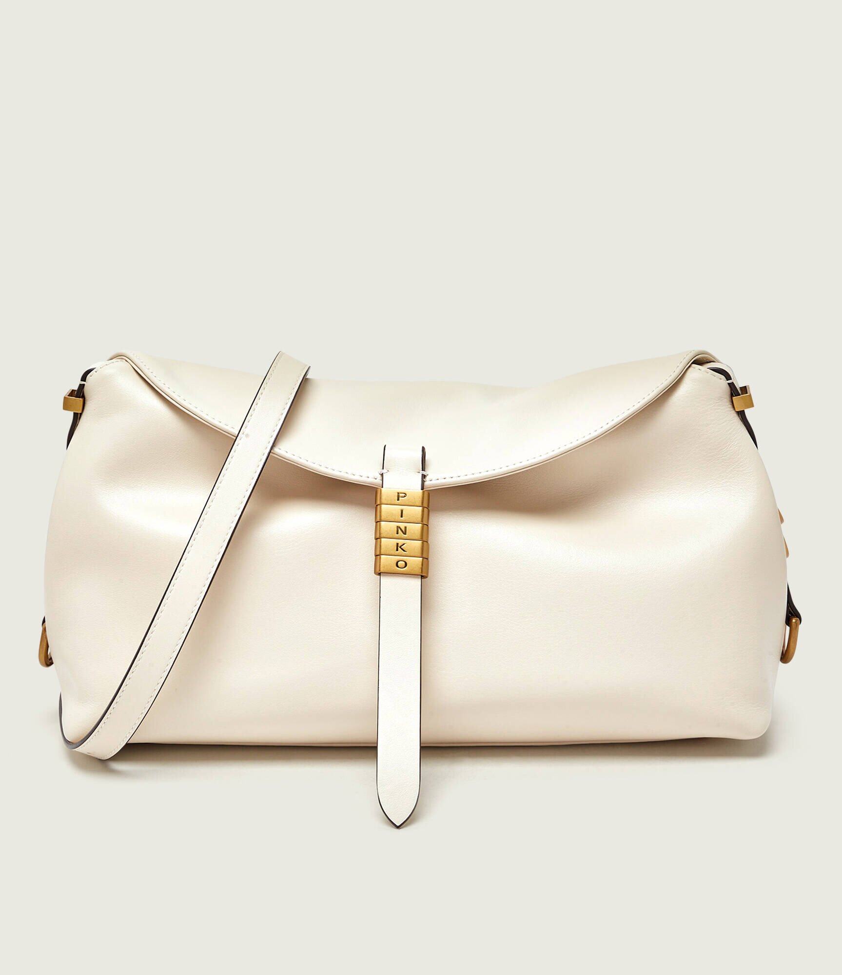 Pinko De piele geantă pe umăr SADDLE CLASSIC