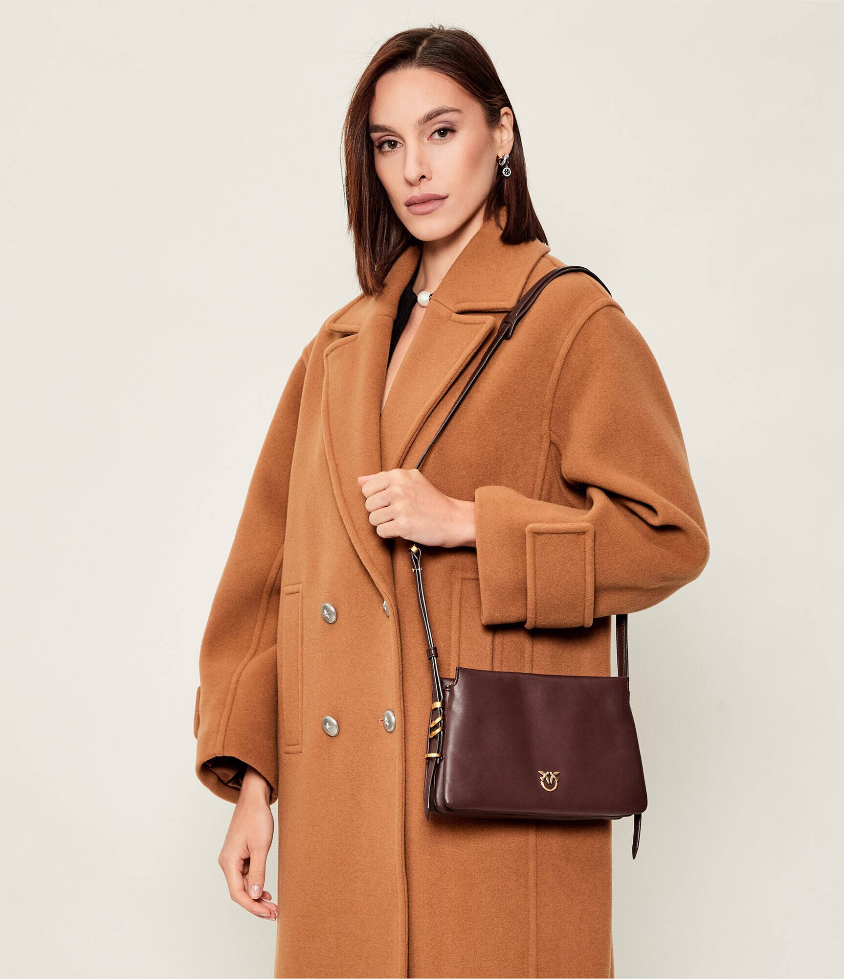 Pinko De piele geantă pe umăr TRIPLET MINI