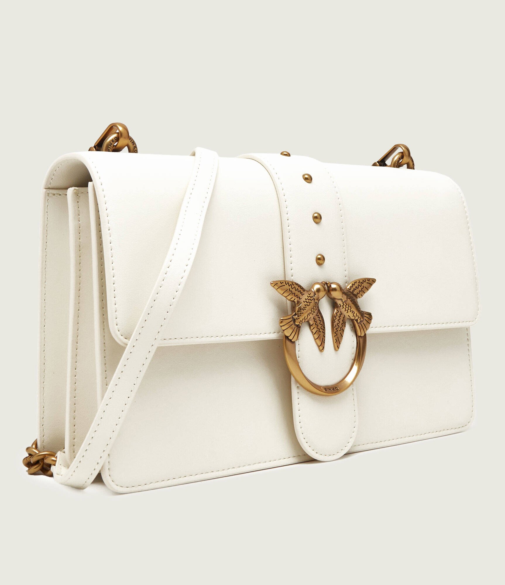 Pinko De piele geantă poștaș love one classic