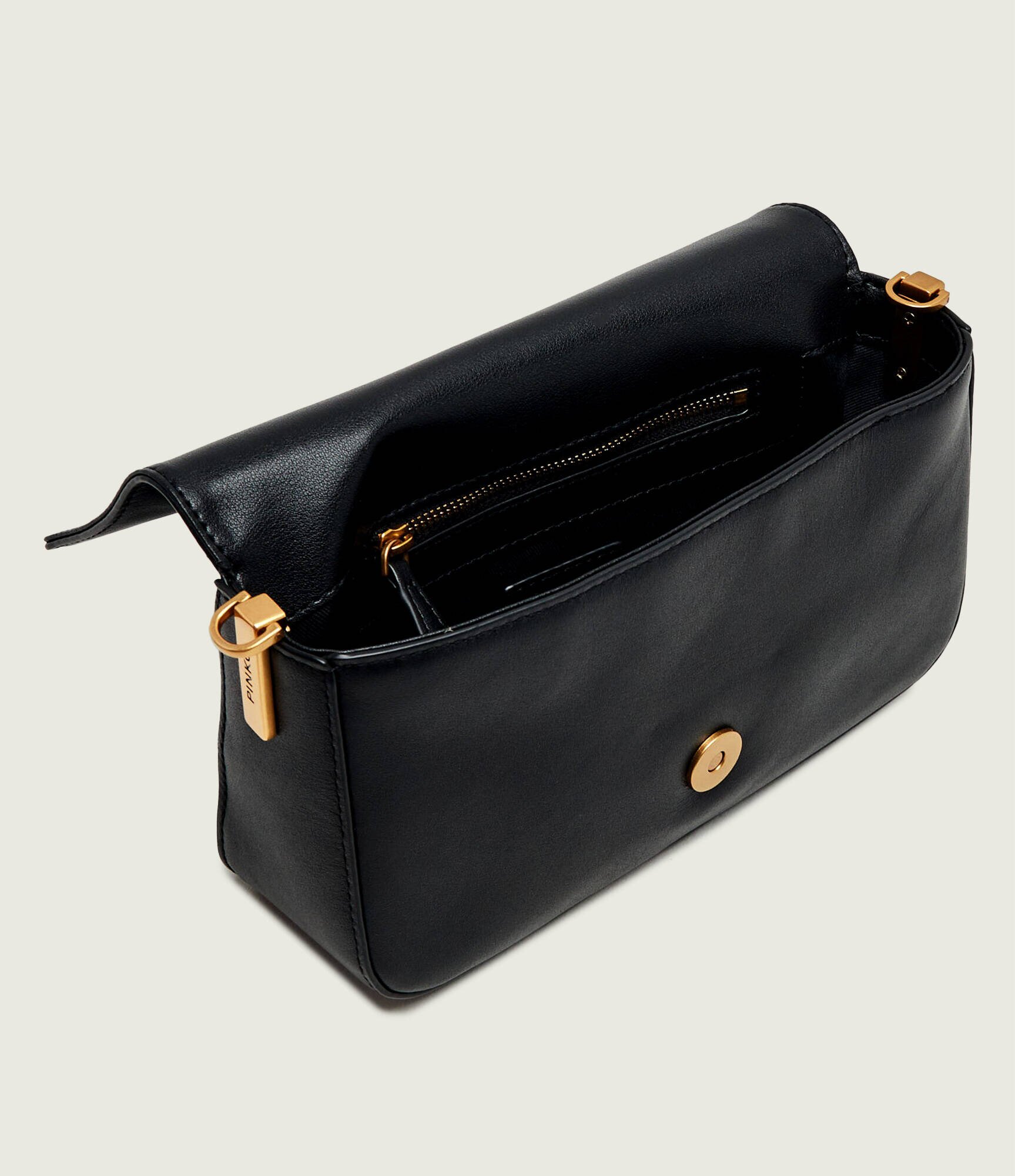 Pinko De piele geantă poștaș Love One Slouchy Mini
