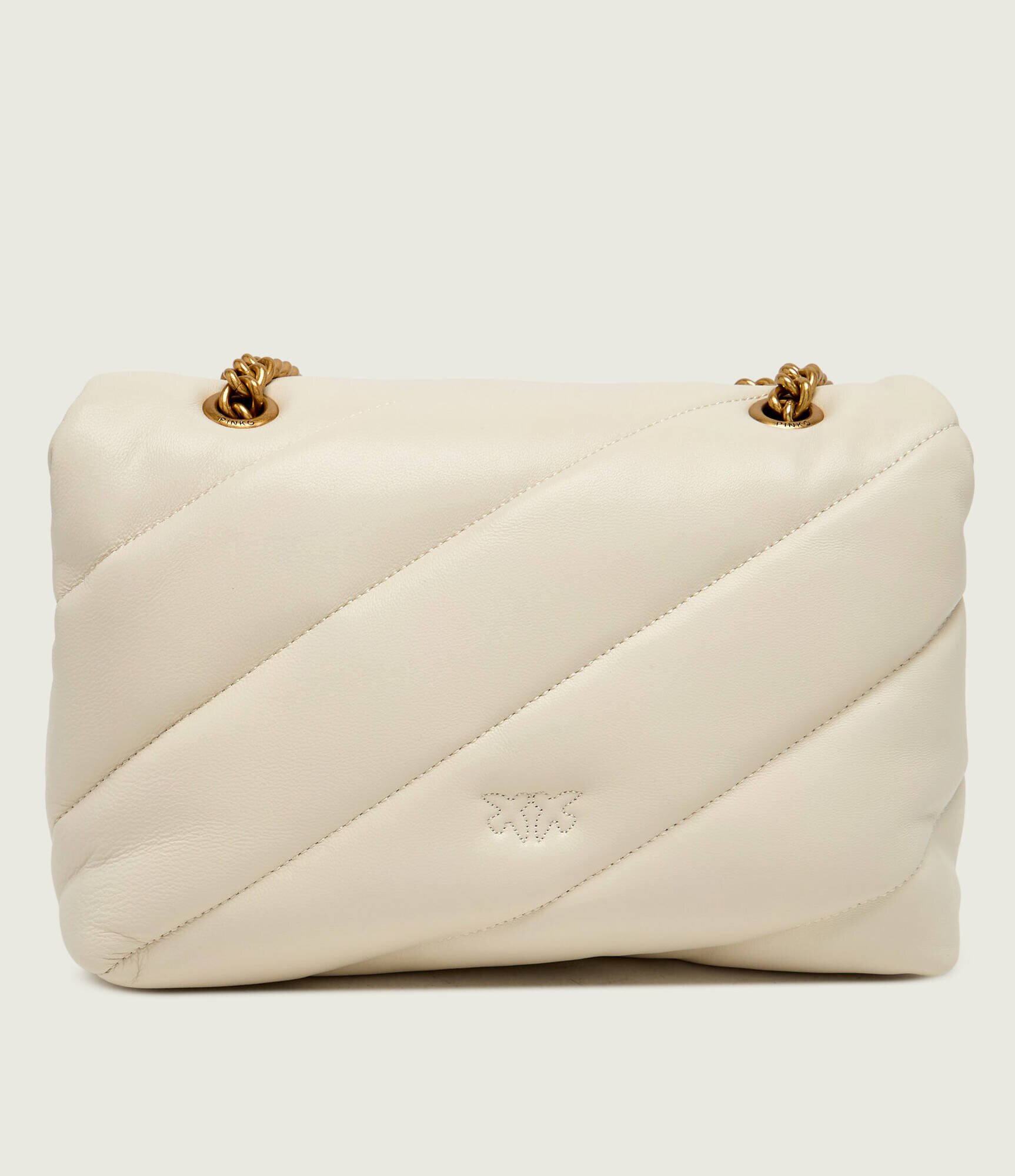 Pinko De piele geantă poștaș love puff classic