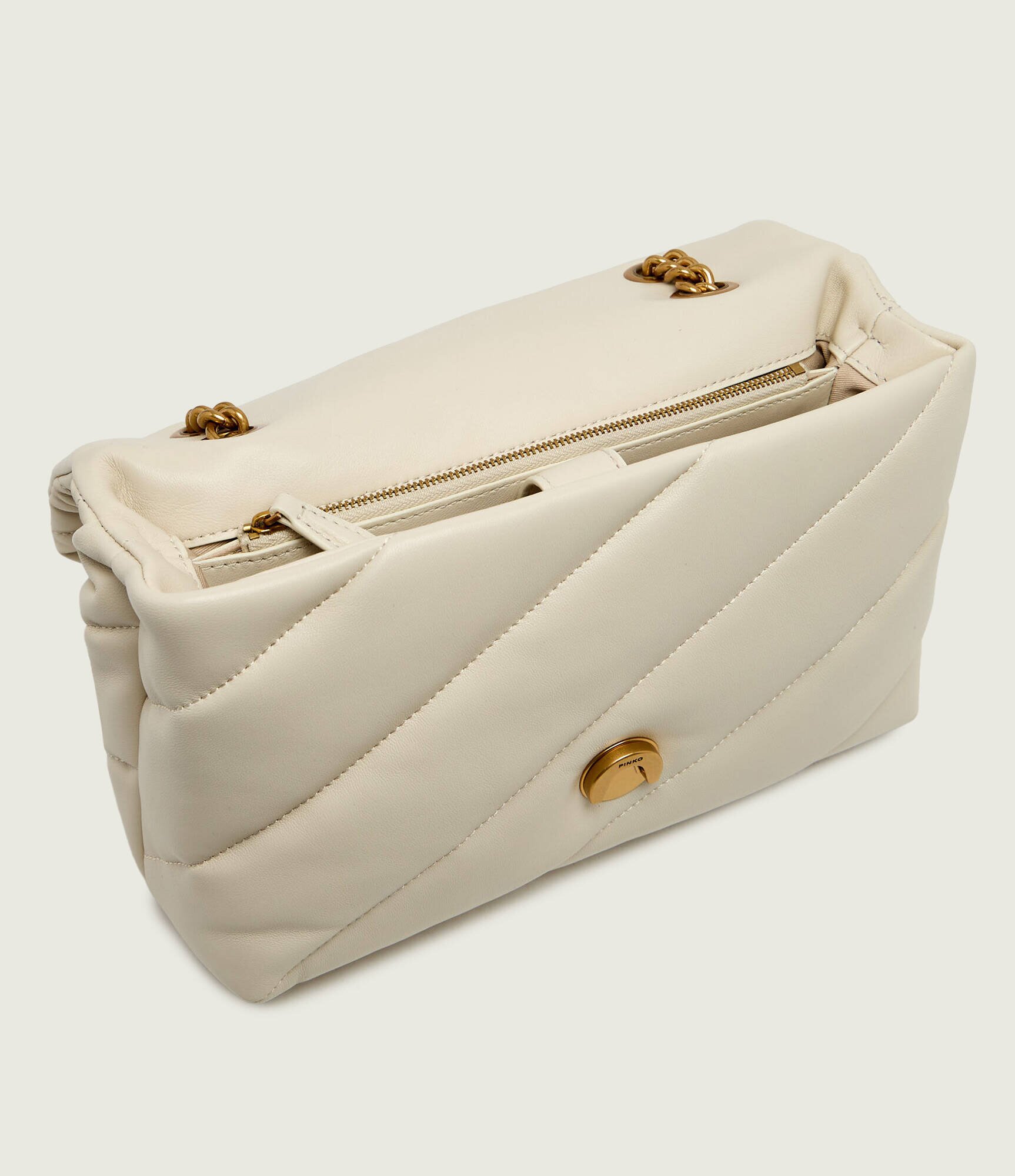 Pinko De piele geantă poștaș love puff classic