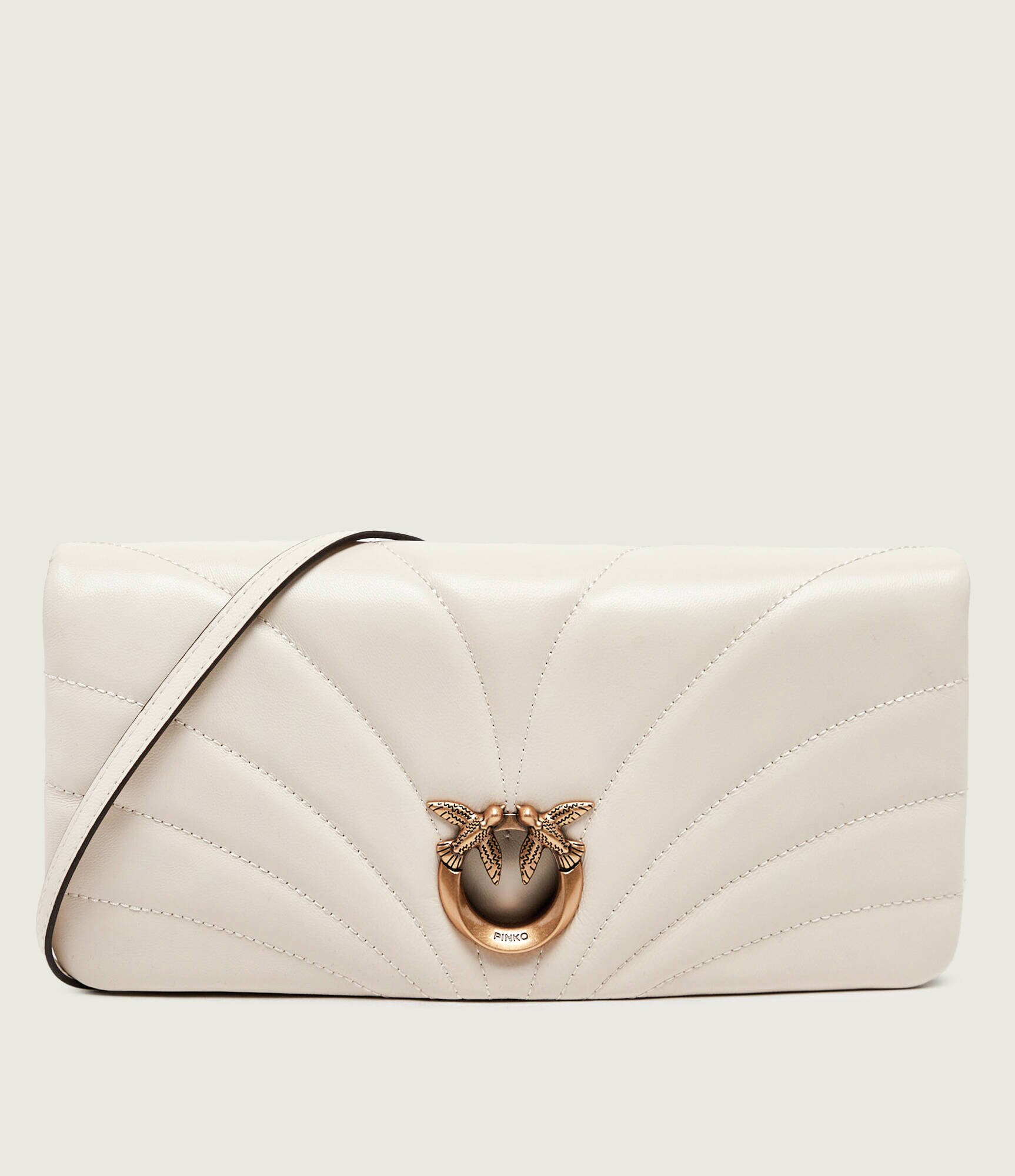 Pinko De piele geantă poștaș/poșetă plic Click Horizontal Classic