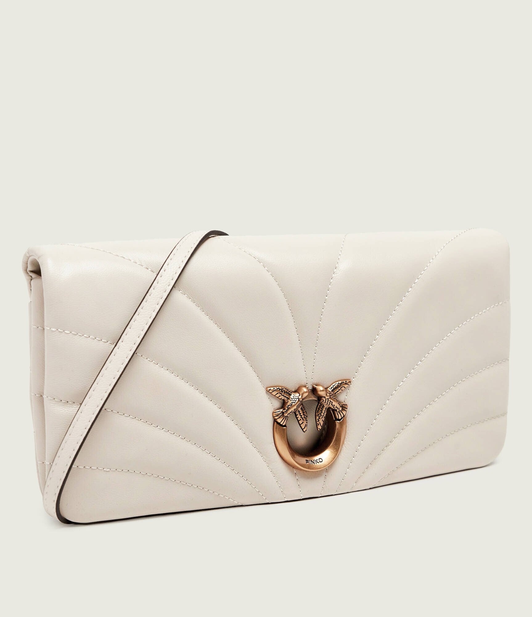 Pinko De piele geantă poștaș/poșetă plic Click Horizontal Classic