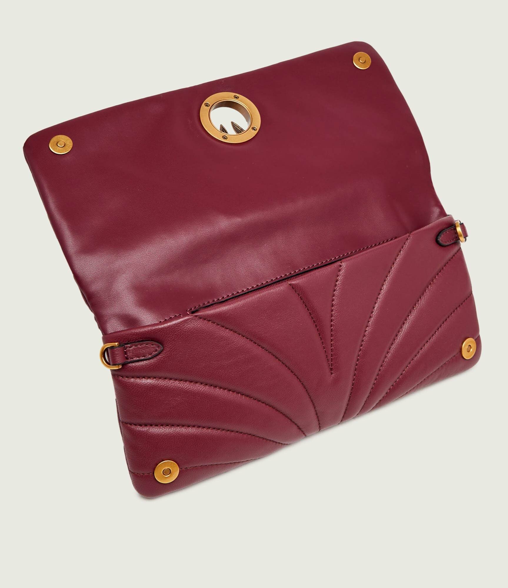 Pinko De piele geantă poștaș/poșetă plic Click Horizontal Classic
