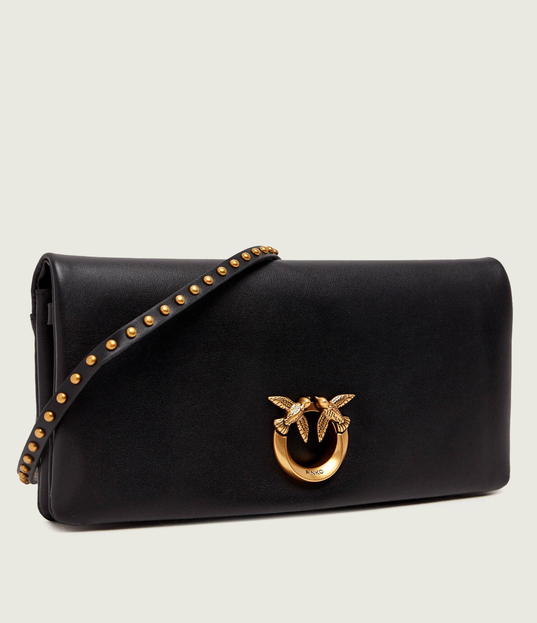 Pinko De piele geantă poștaș/poșetă plic CLICK SOFT HORIZONTAL CLASSIC