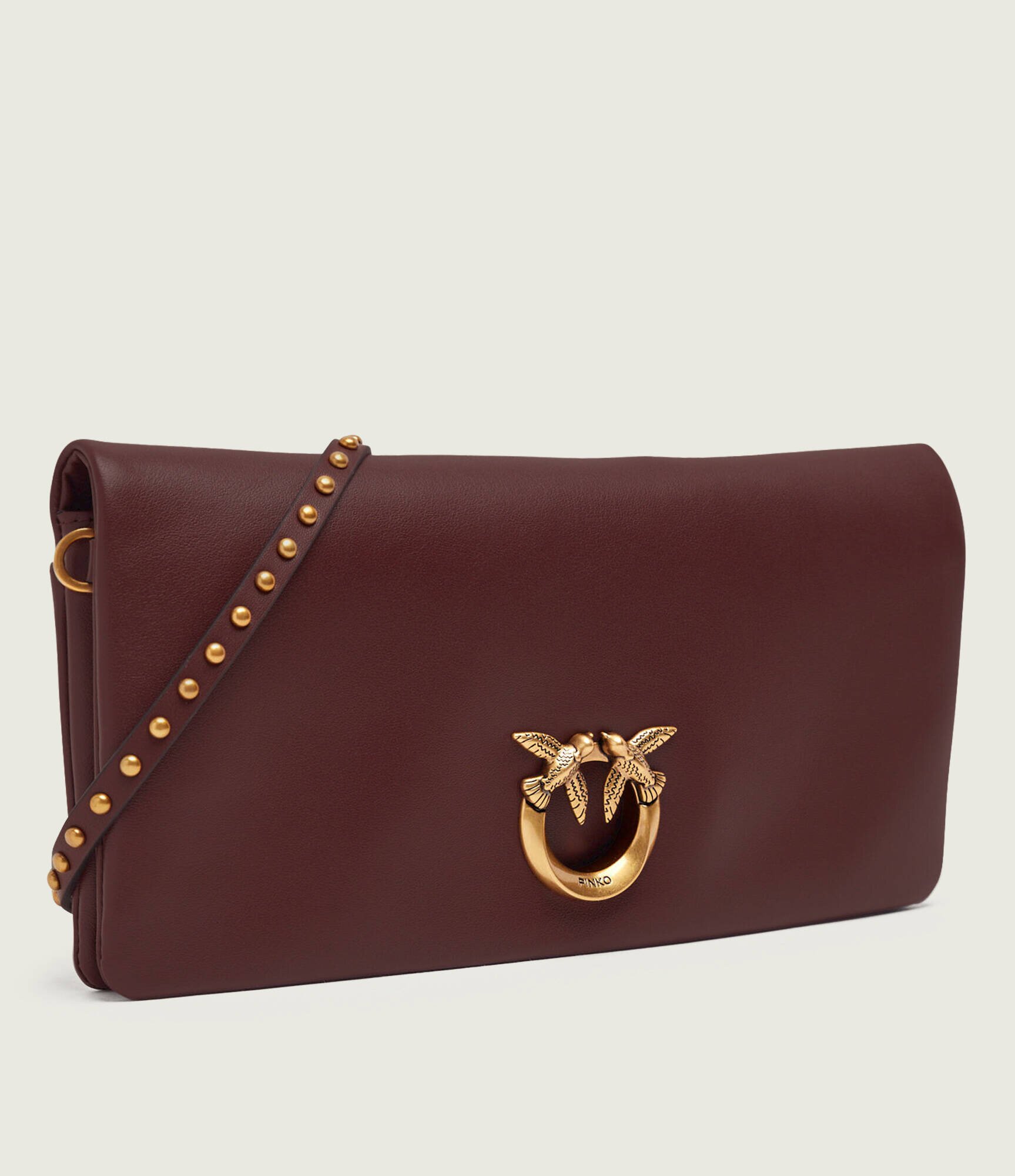 Pinko De piele geantă poștaș/poșetă plic CLICK SOFT HORIZONTAL CLASSIC