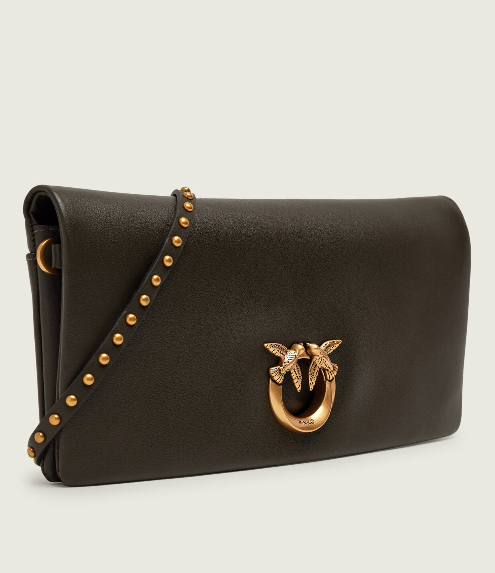 Pinko De piele geantă poștaș/poșetă plic CLICK SOFT HORIZONTAL CLASSIC