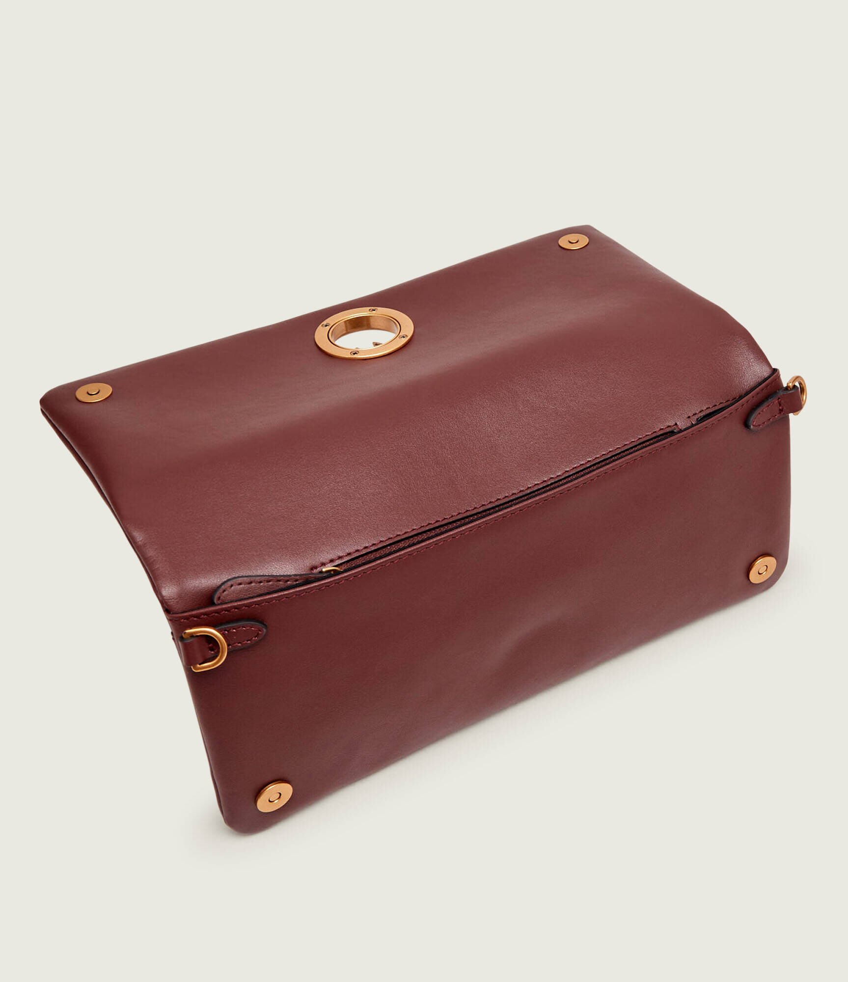Pinko De piele geantă poștaș/poșetă plic Click Soft Horizontal Classic