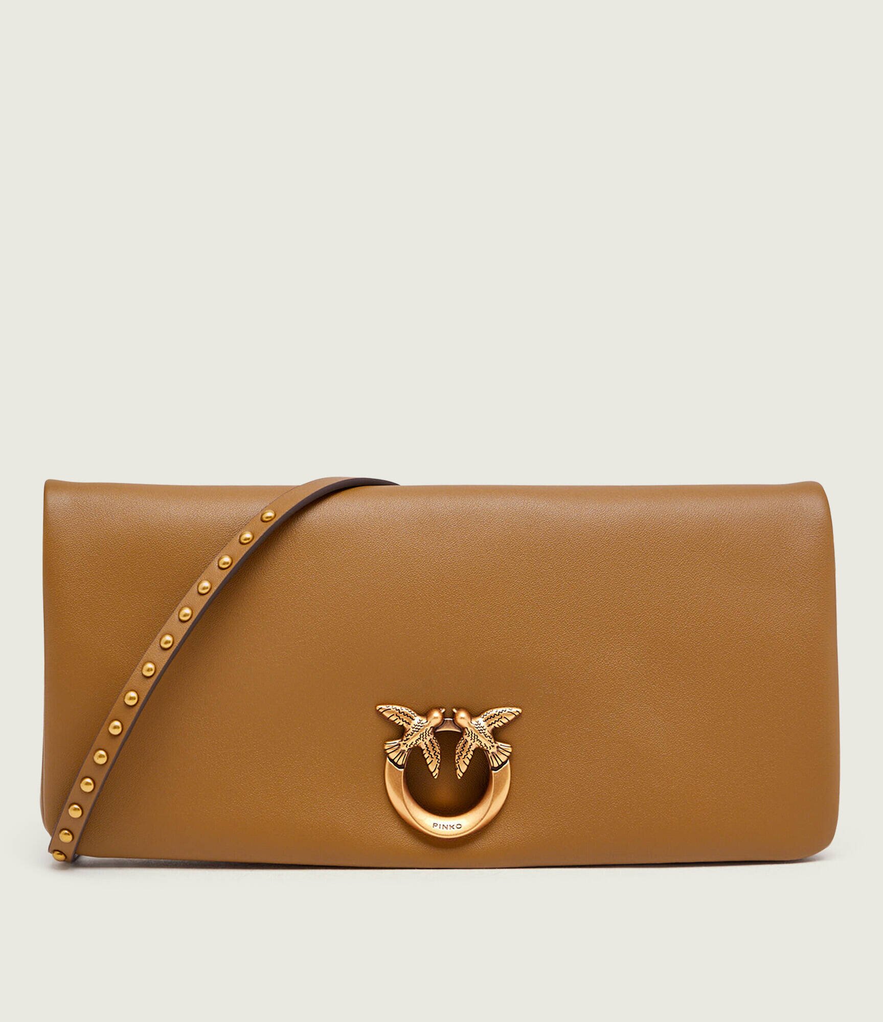 Pinko De piele geantă poștaș/poșetă plic Click Soft Horizontal Classic