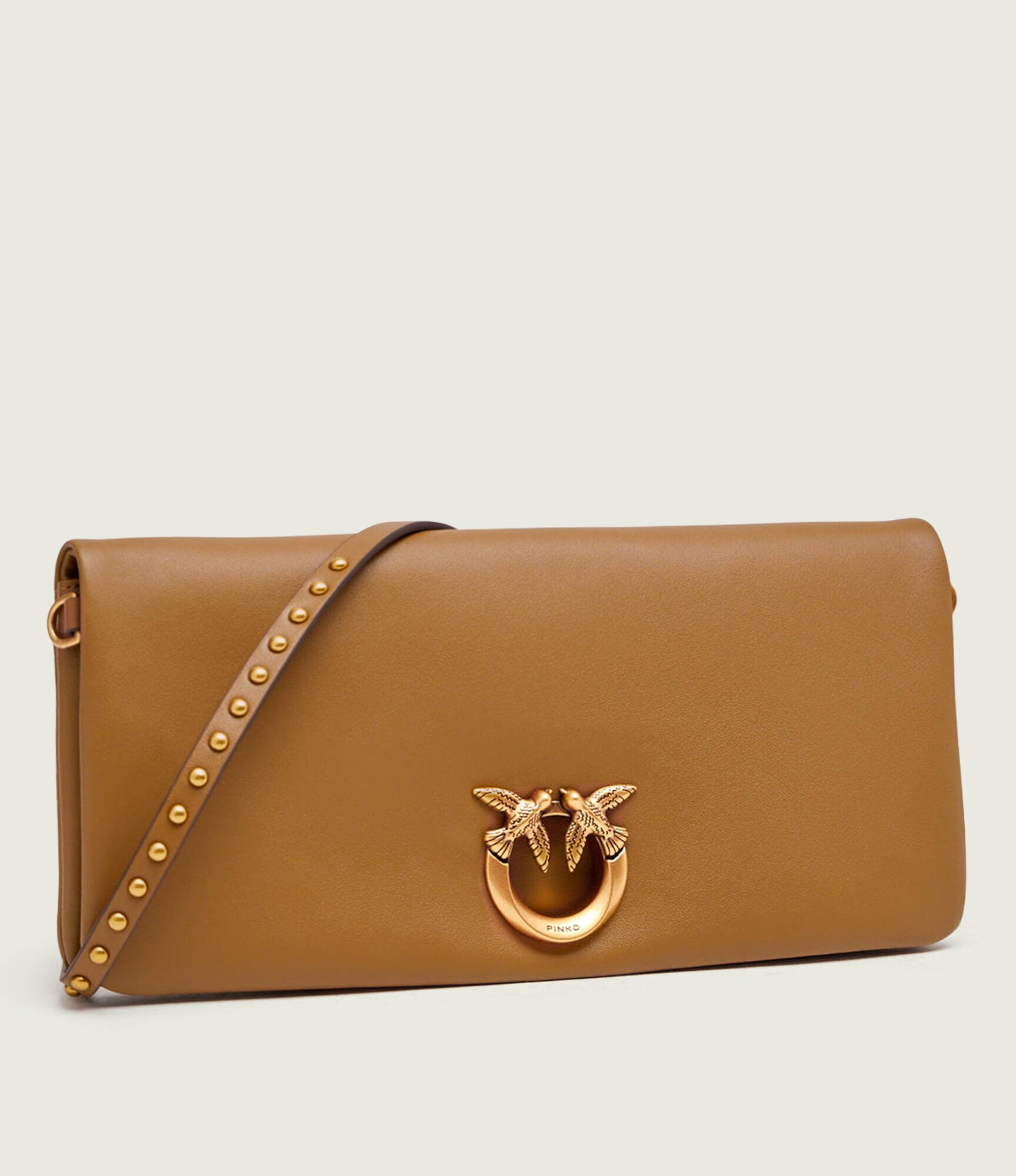 Pinko De piele geantă poștaș/poșetă plic Click Soft Horizontal Classic
