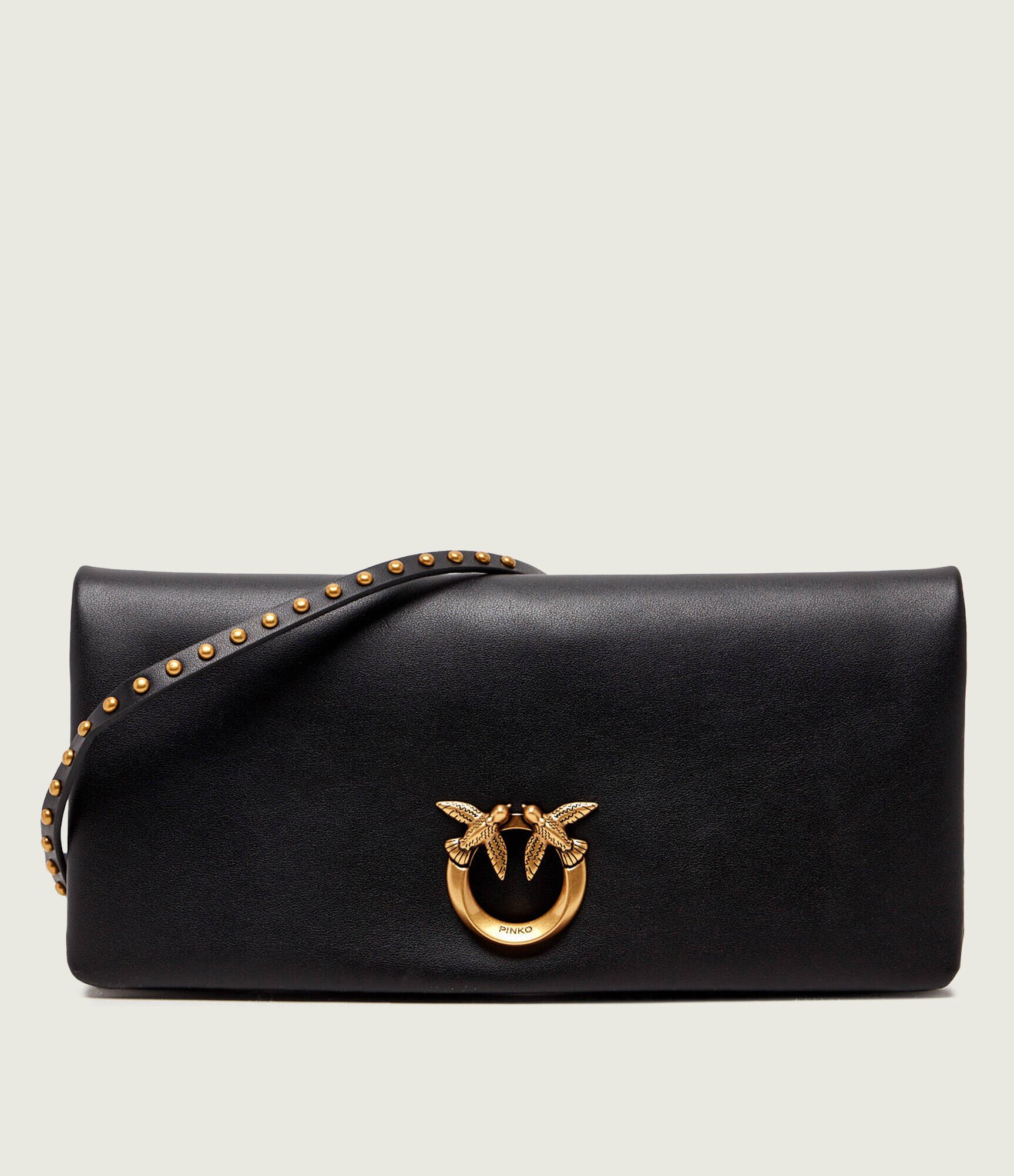 Pinko De piele geantă poștaș/poșetă plic CLICK SOFT HORIZONTAL CLASSIC