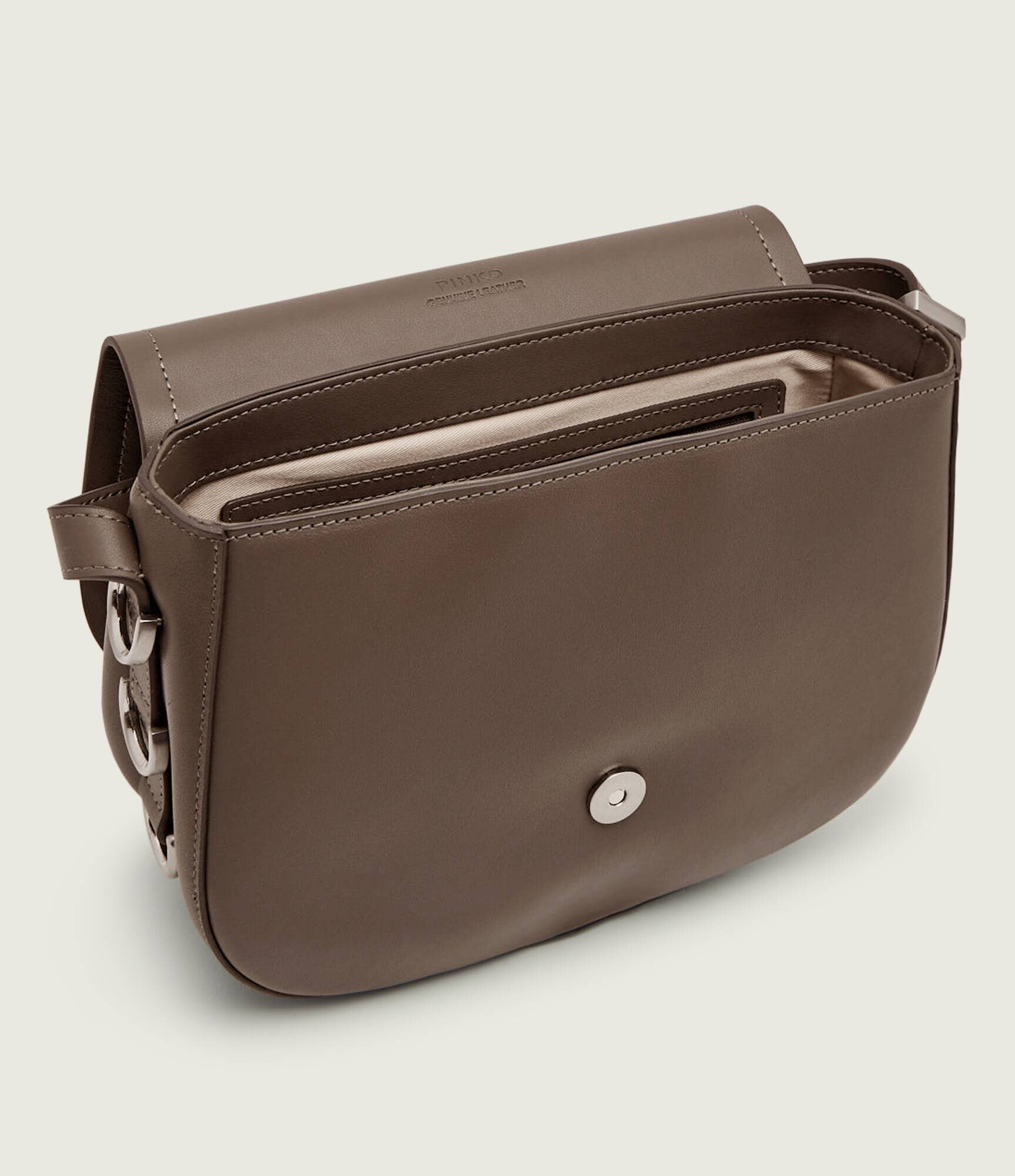 Pinko De piele geantă poștaș SADDLE CLASSIC