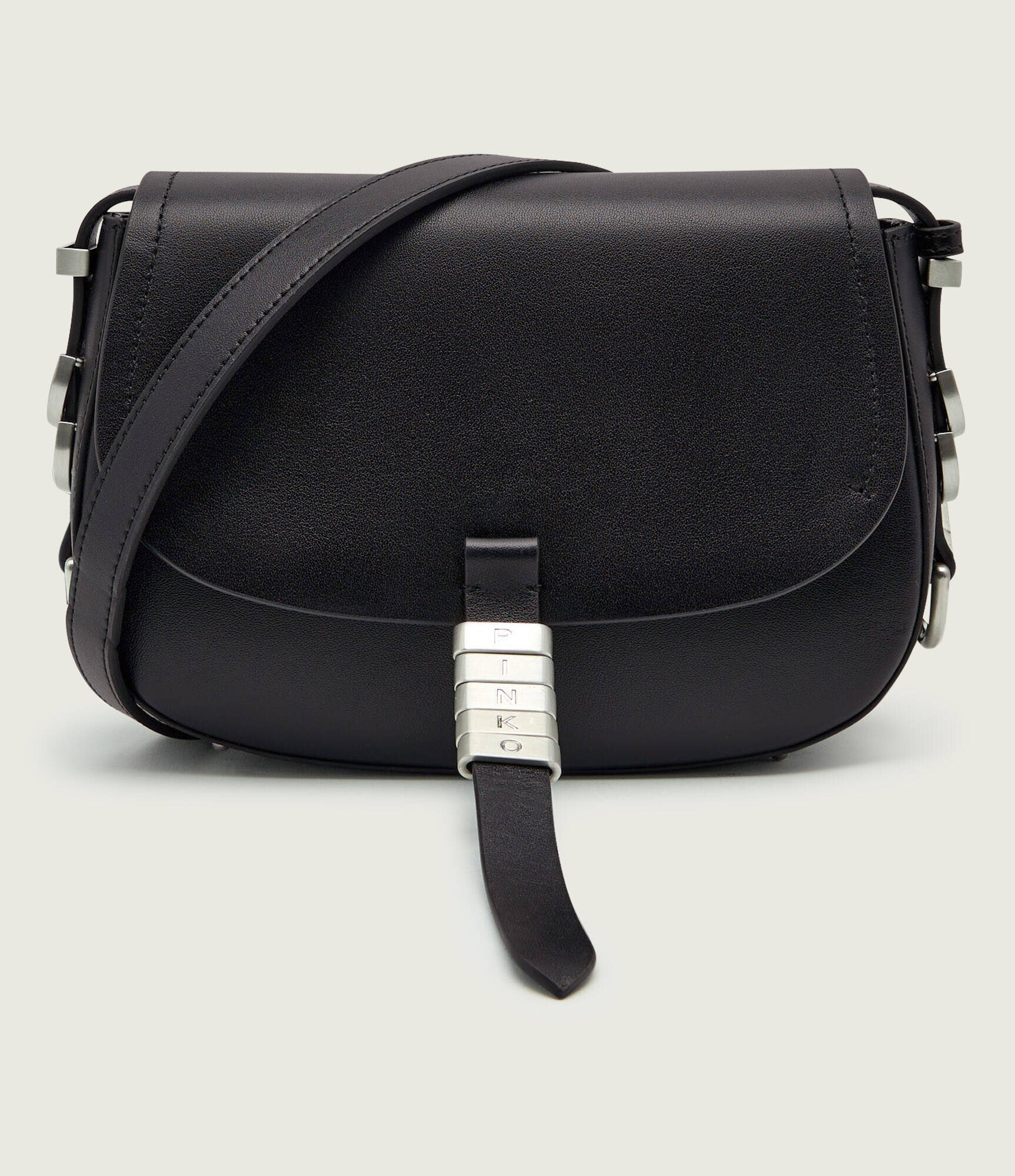 Pinko De piele geantă poștaș SADDLE MINI