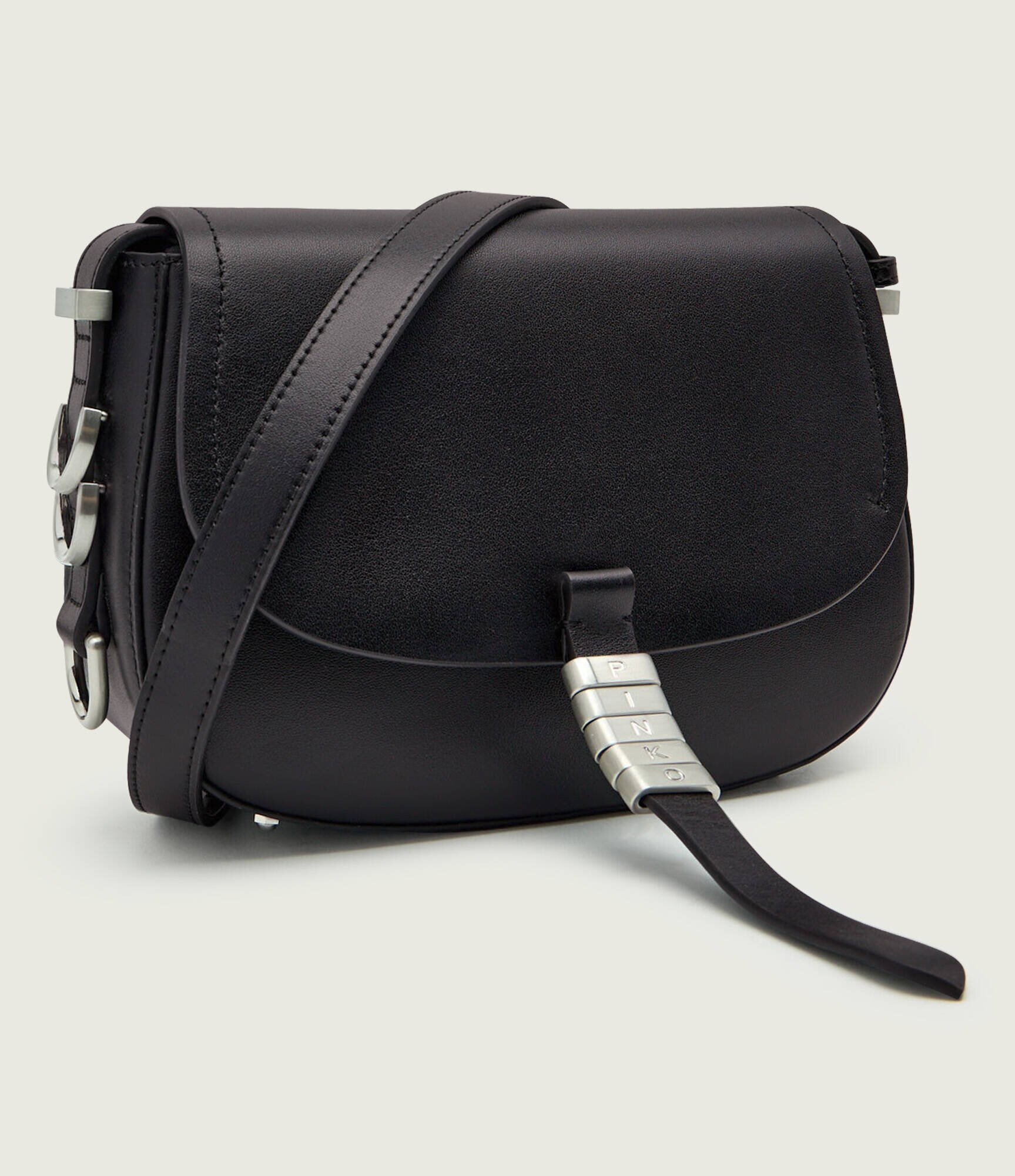 Pinko De piele geantă poștaș SADDLE MINI
