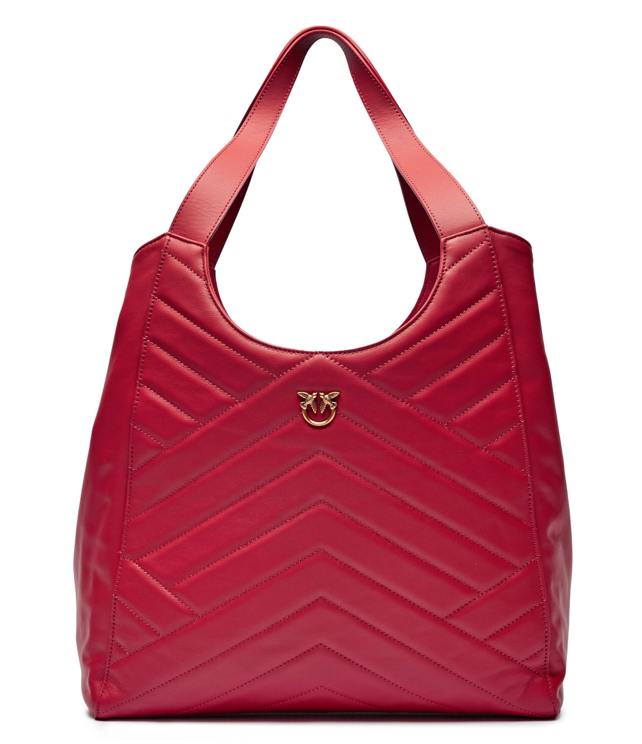 Pinko De piele geantă shopper Puzzle