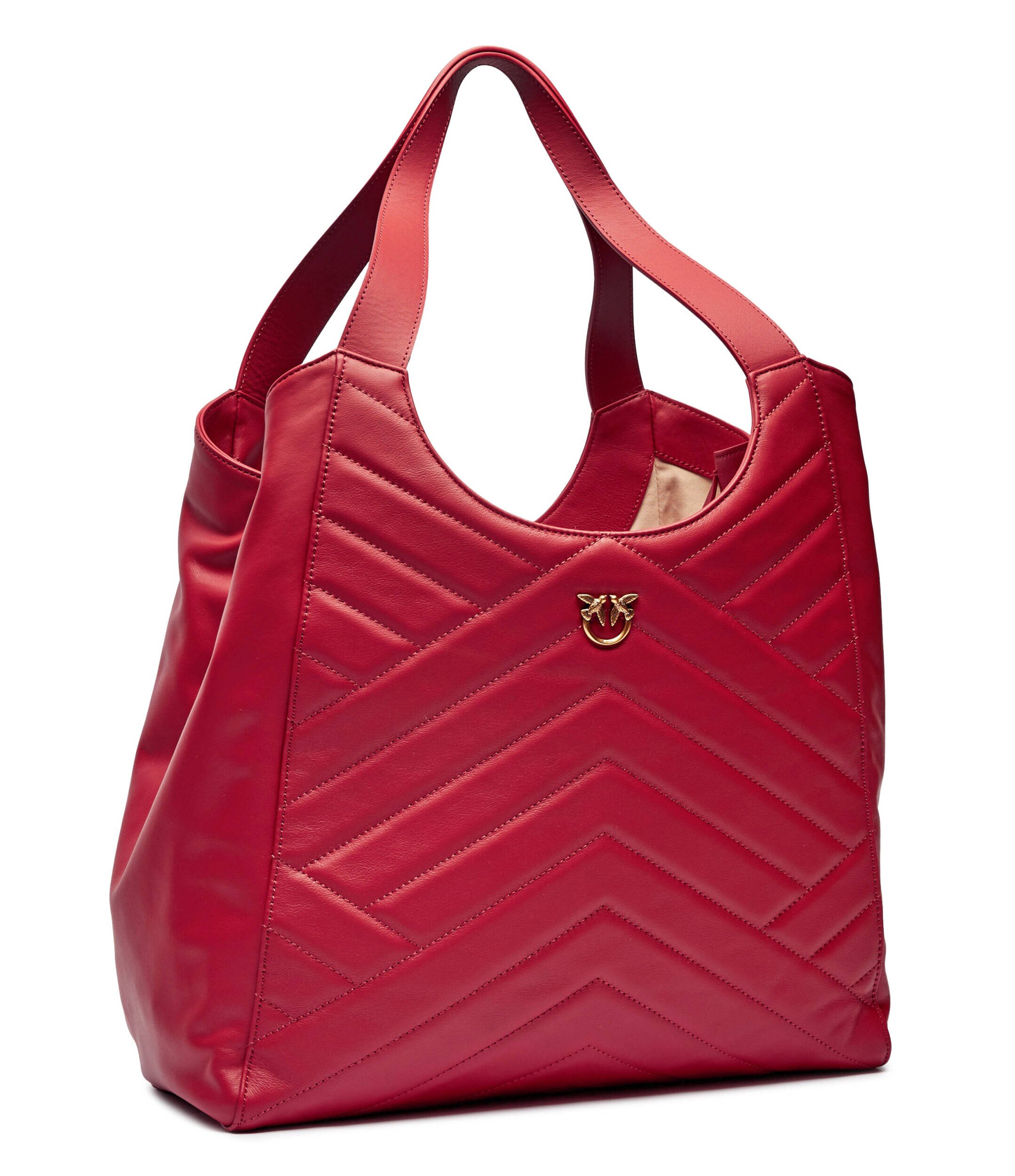 Pinko De piele geantă shopper Puzzle