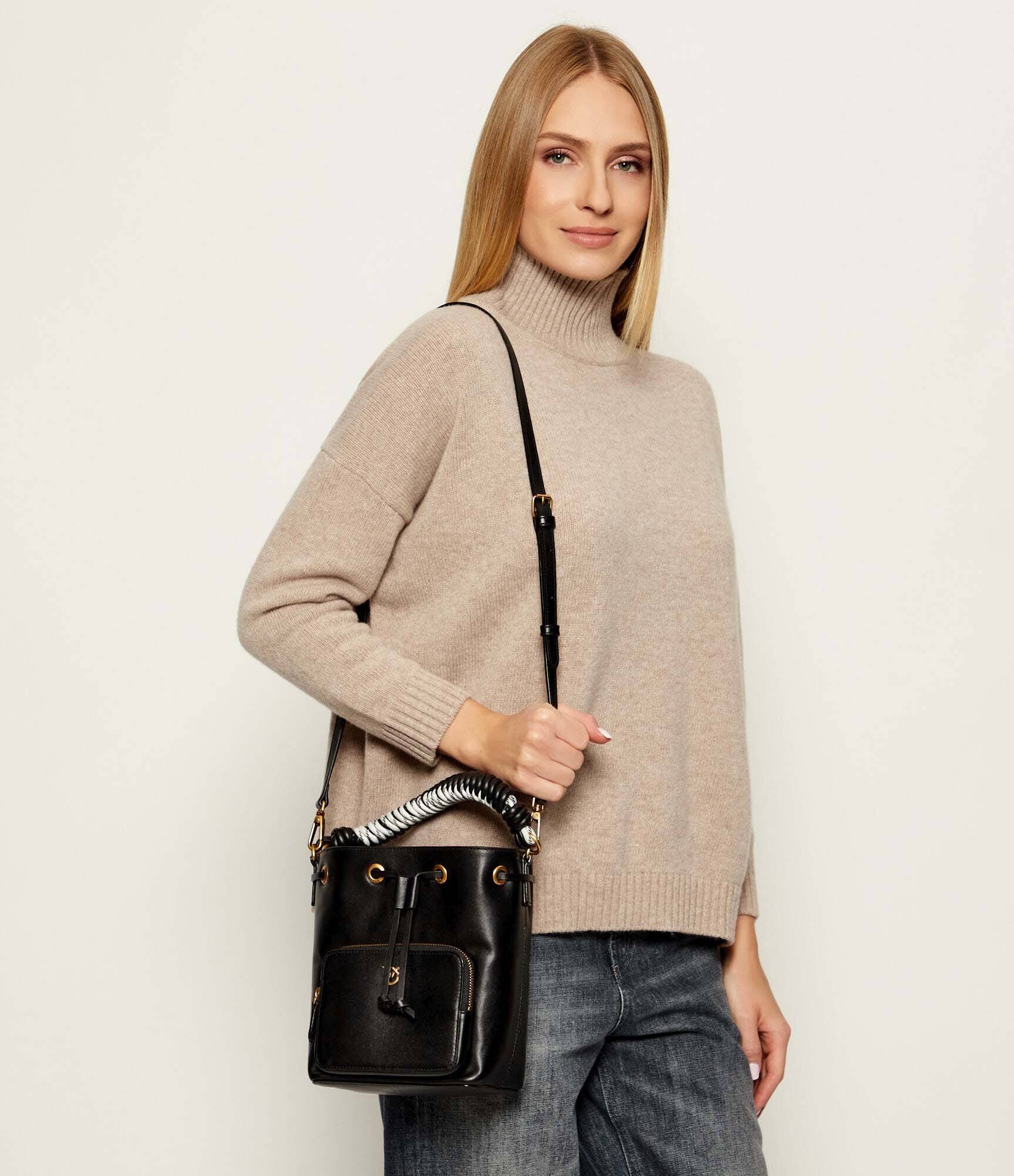 Pinko De piele geantă tip sac Cargo