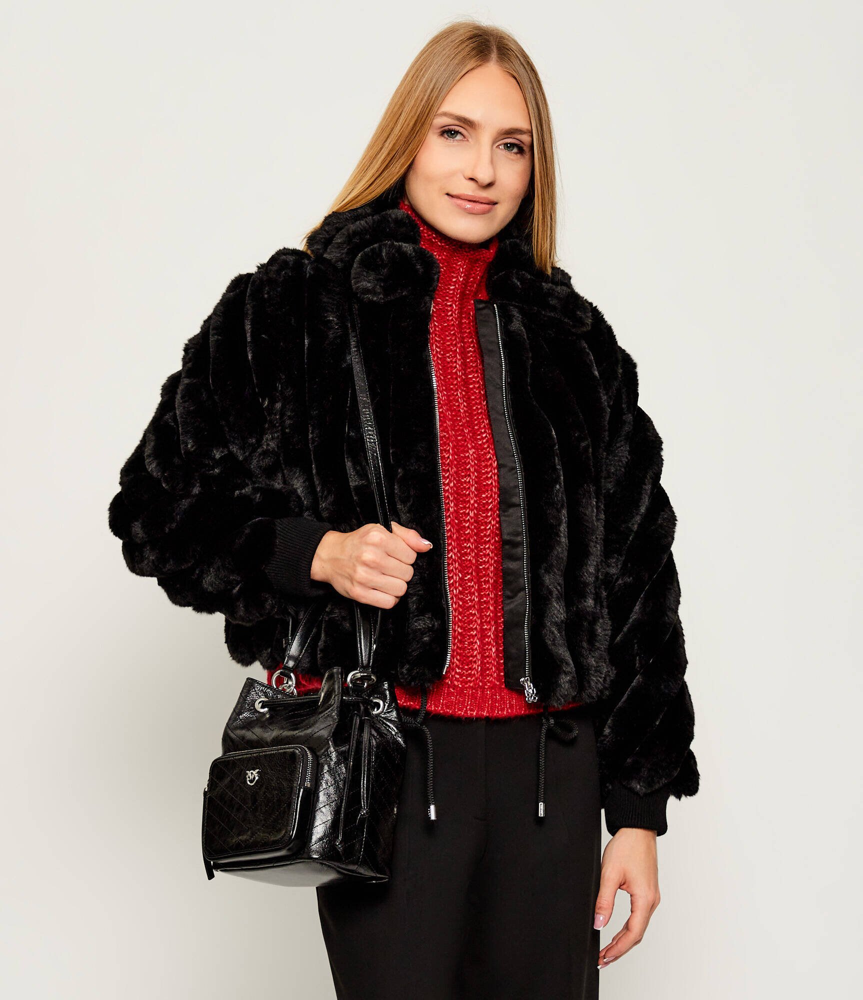 Pinko De piele geantă tip sac Cargo Bucket