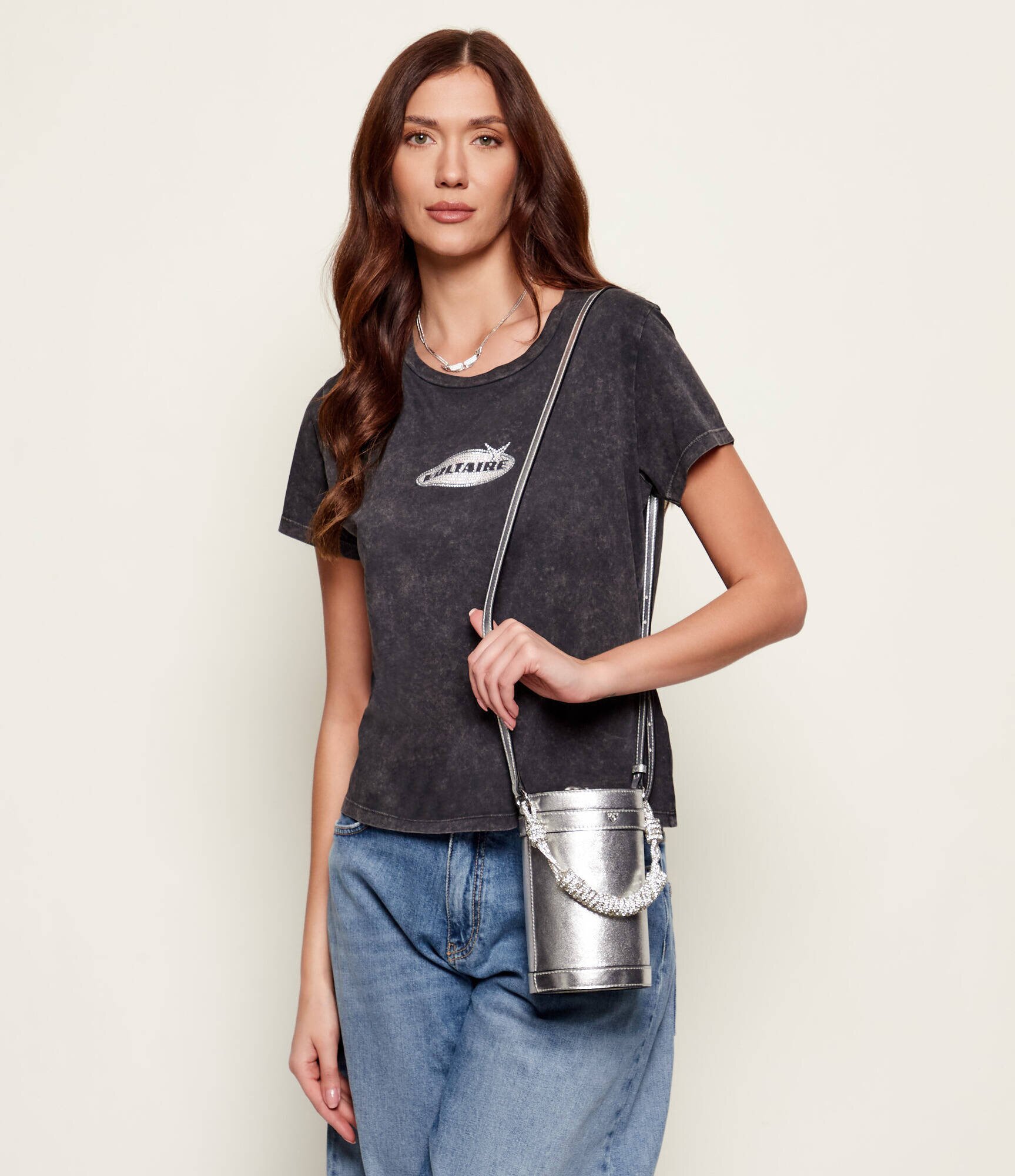 Pinko De piele geantă tip sac MINI BUCKET