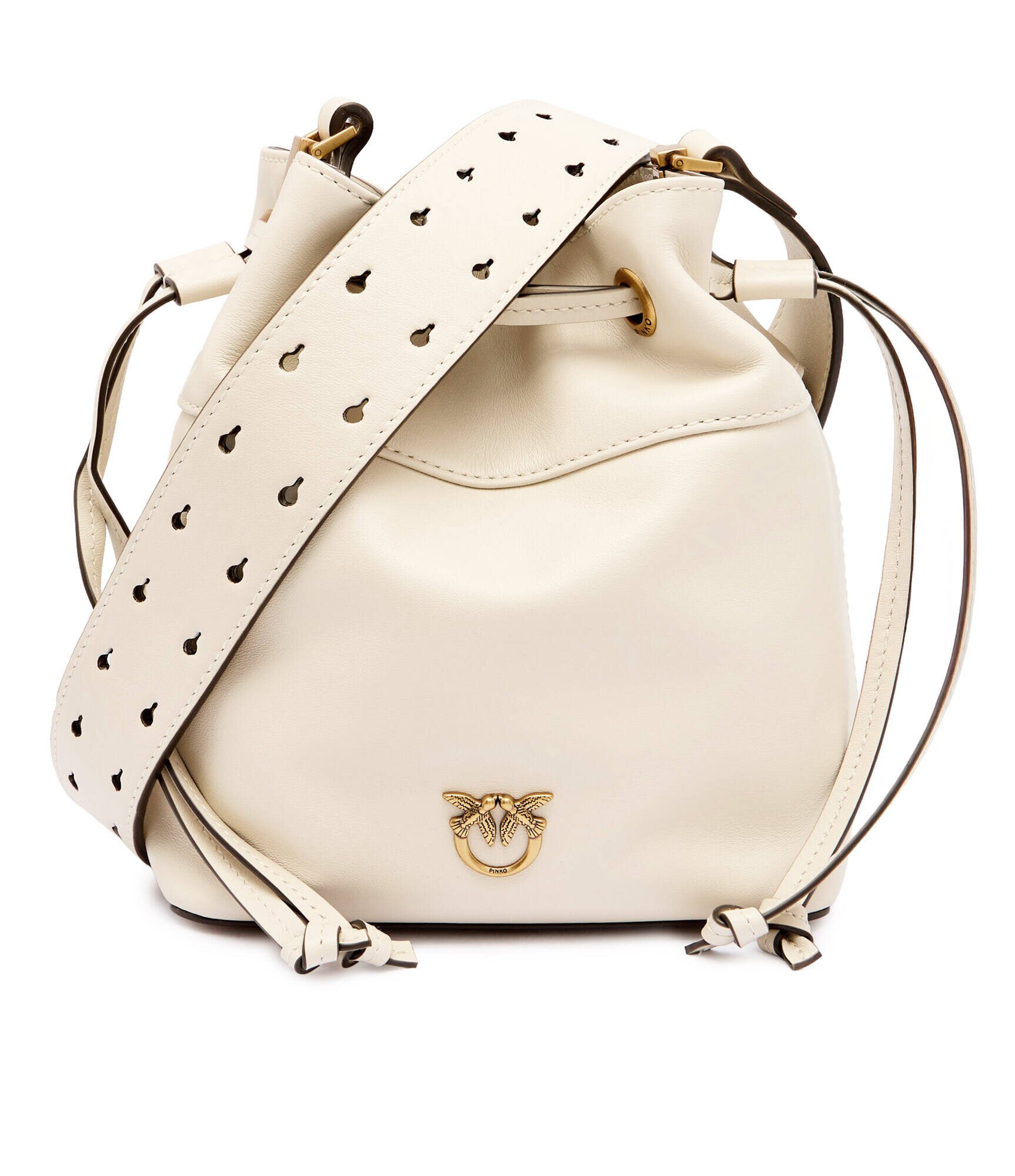 Pinko De piele geantă tip sac Secchiello Mini