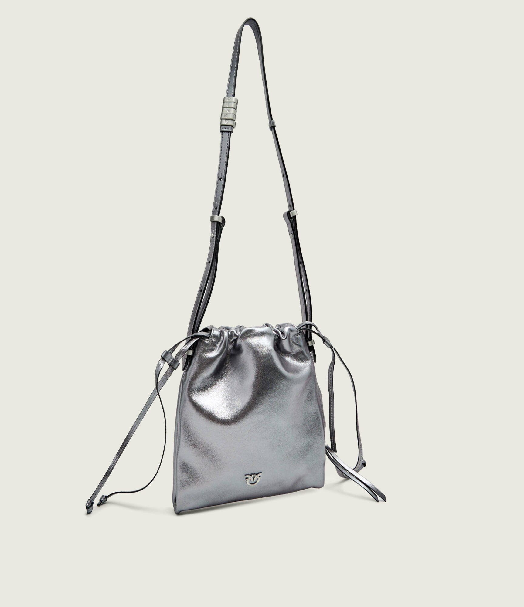Pinko De piele geantă tip sac SLOUCHY MINI