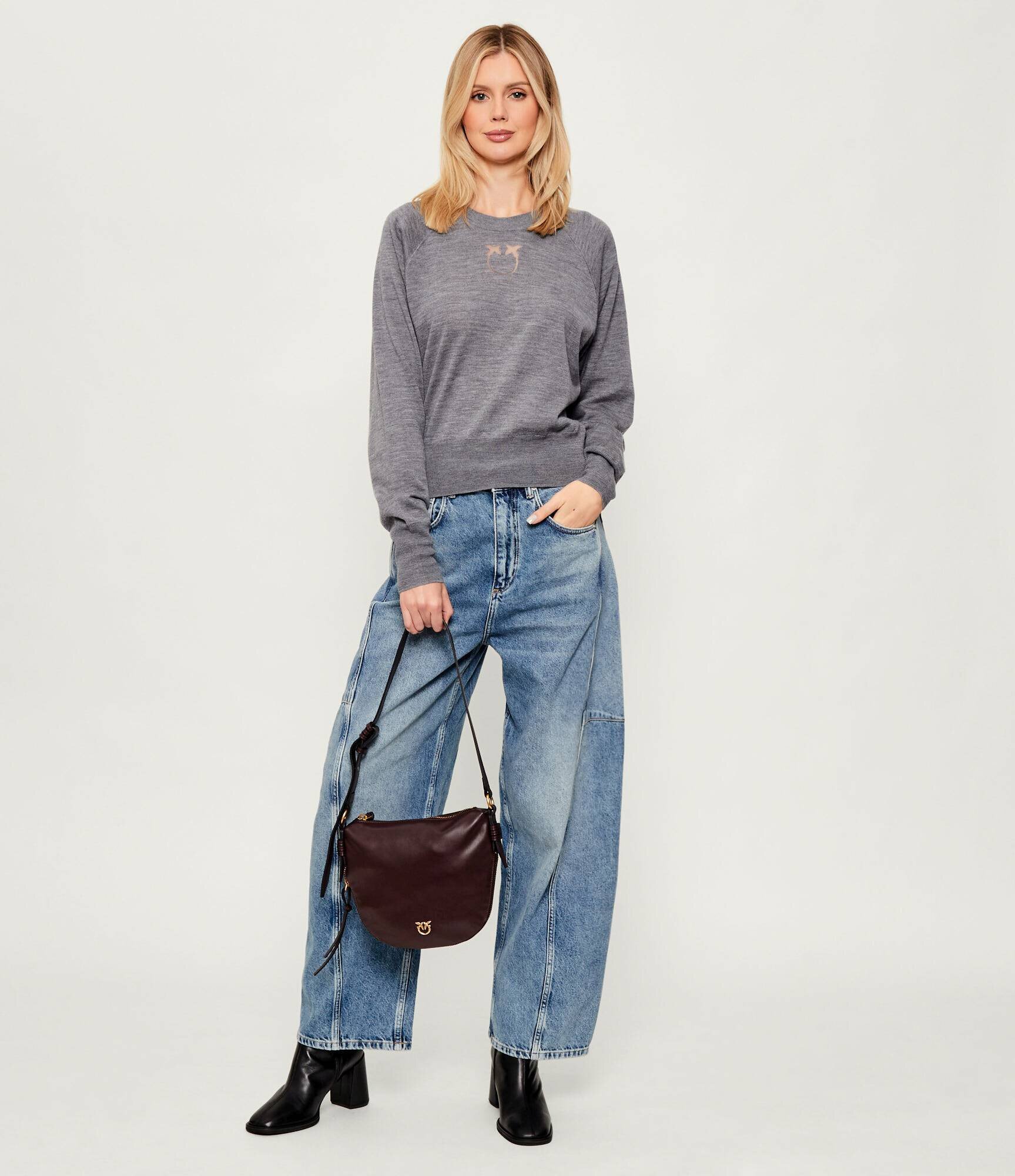 Pinko De piele hobo AROUND MINI
