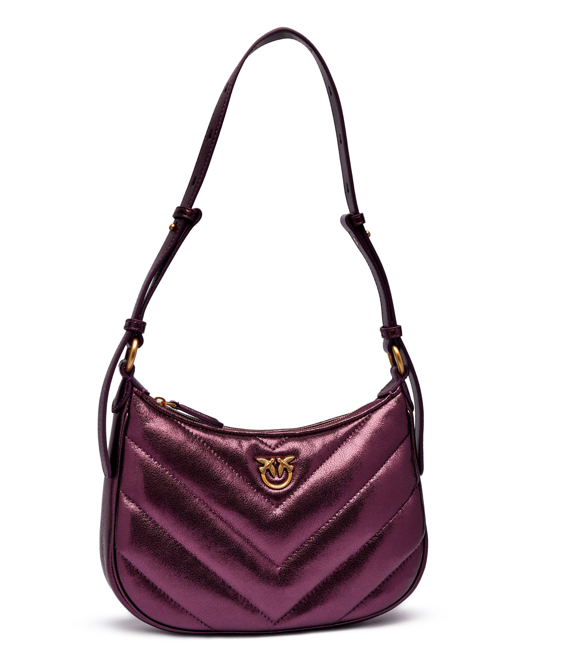 Pinko De piele hobo Half Moon Mini