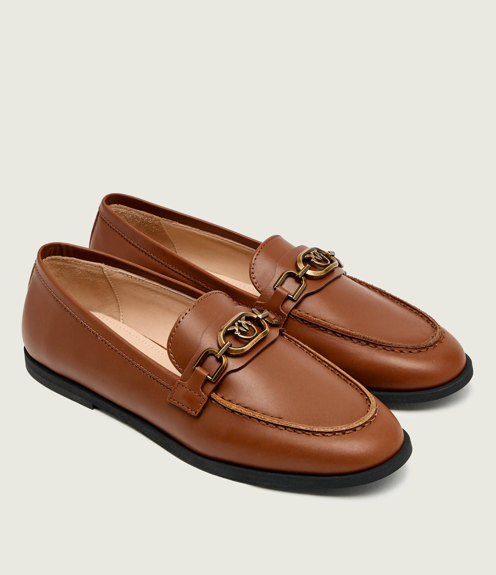 Pinko De piele mocasini NATY 05