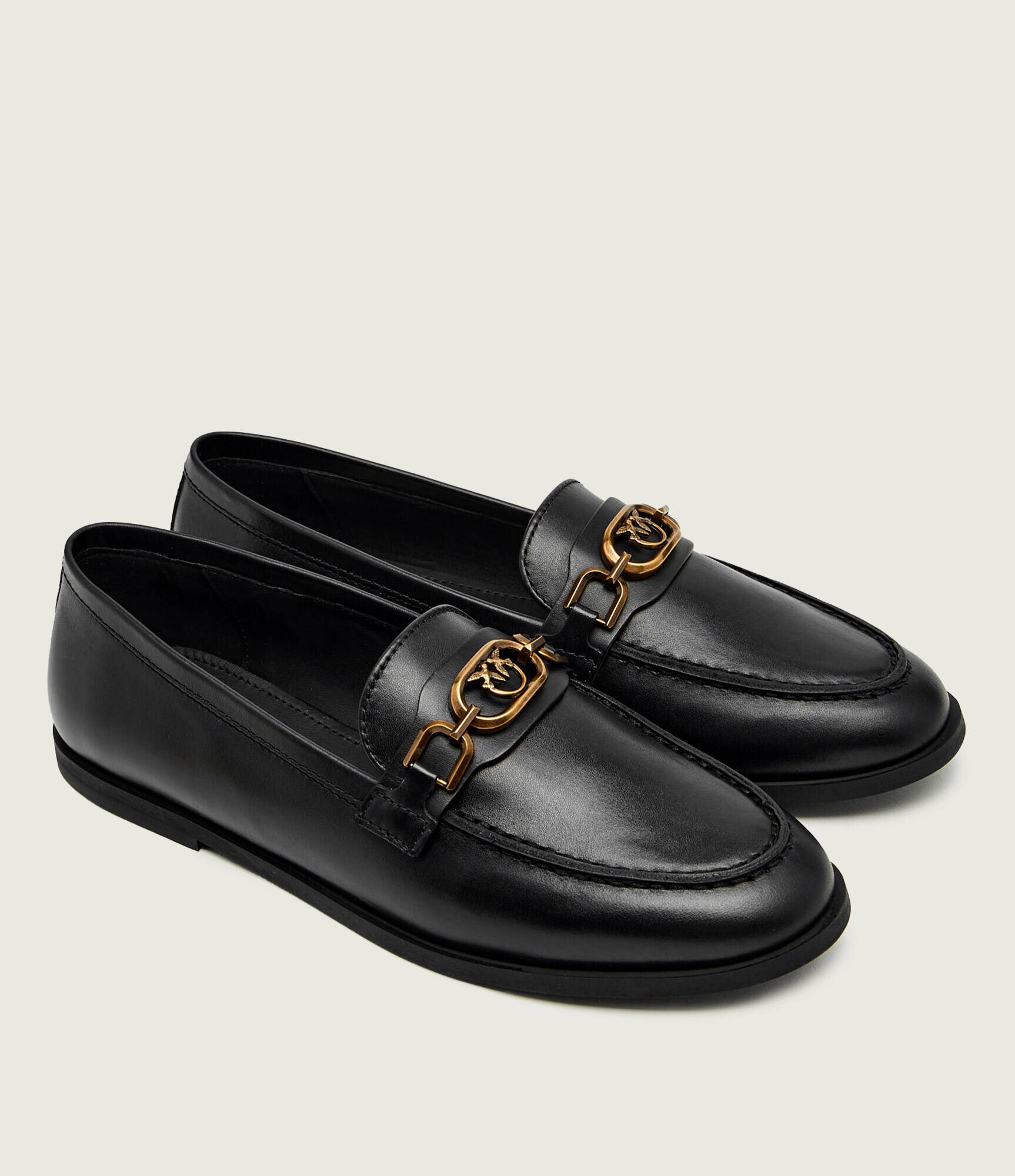 Pinko De piele mocasini NATY 05