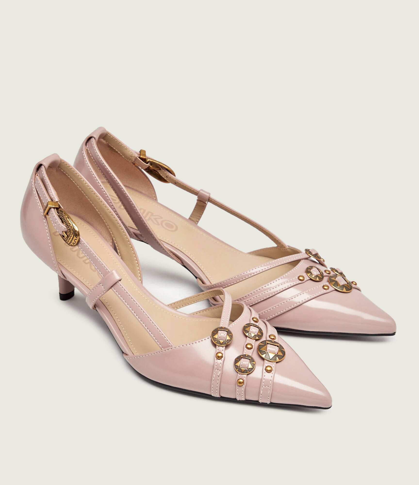 Pinko De piele pantofi Gloria 16 cu adaos de piele