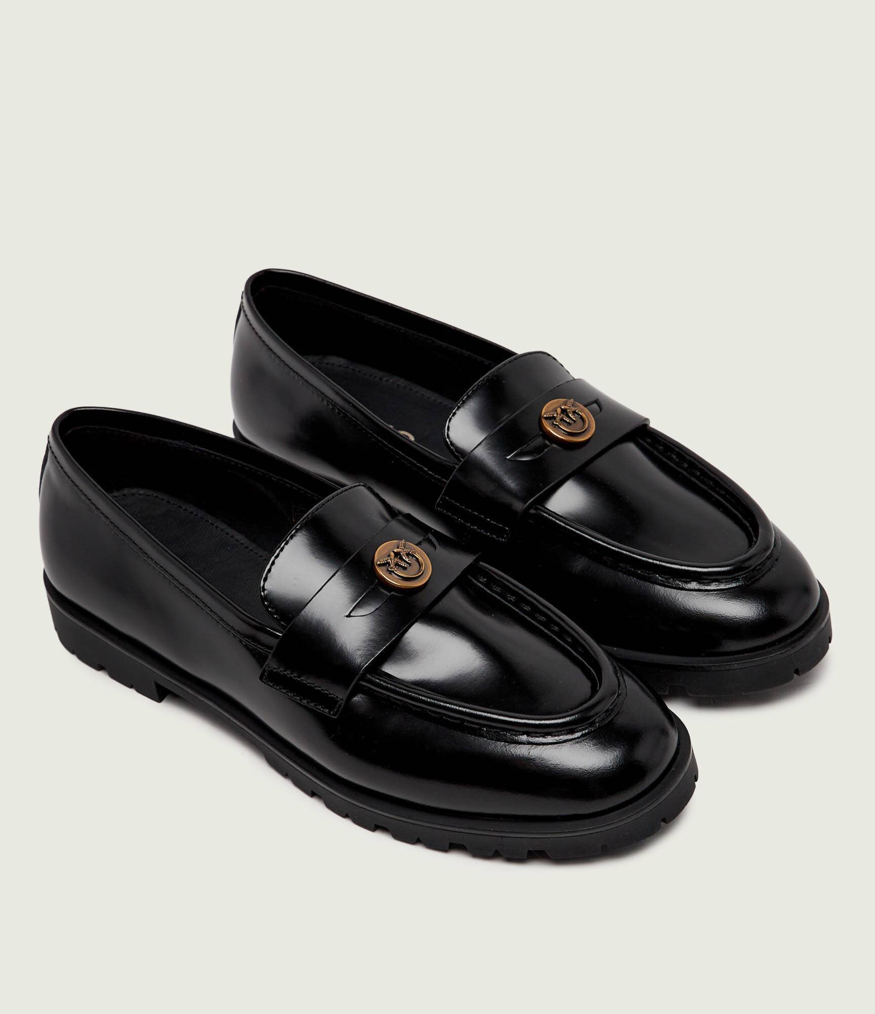 Pinko De piele pantofi loafer Nora 07