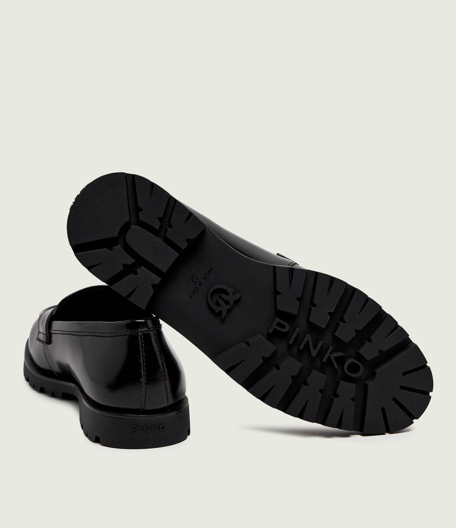 Pinko De piele pantofi loafer Nora 07