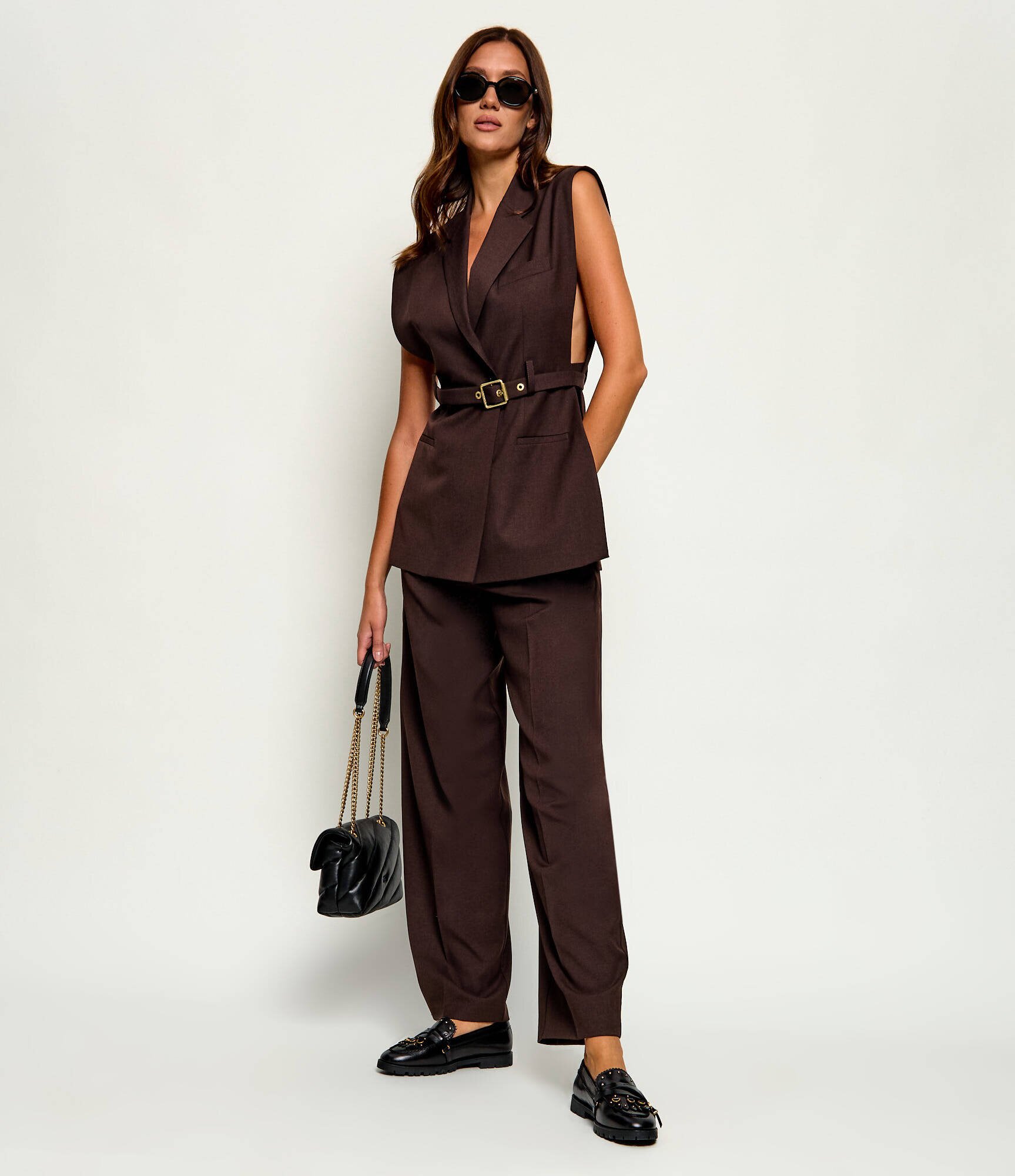 Pinko De piele pantofi loafer Nora 08