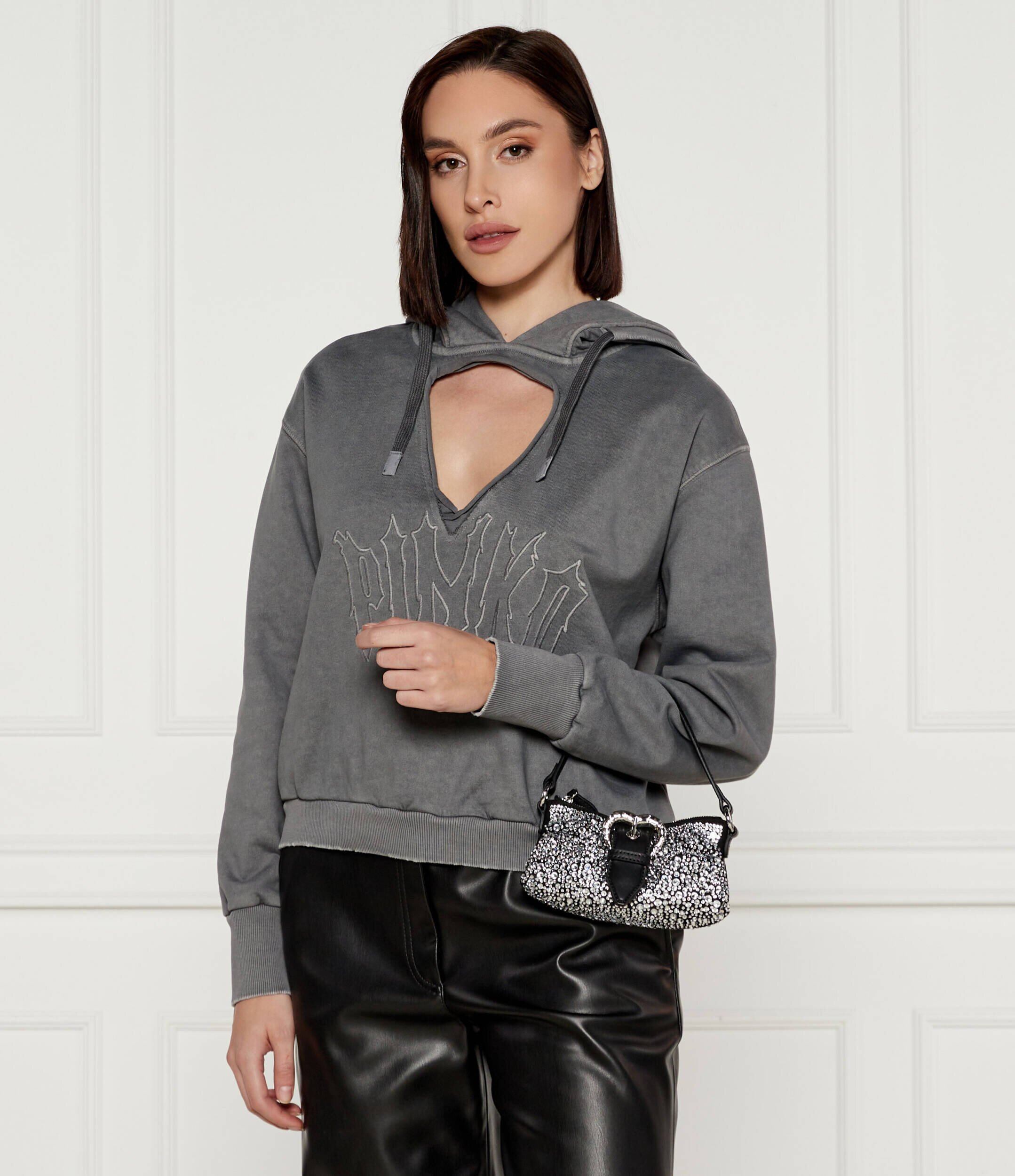 Pinko De piele poșetă de seară Jolene Baby