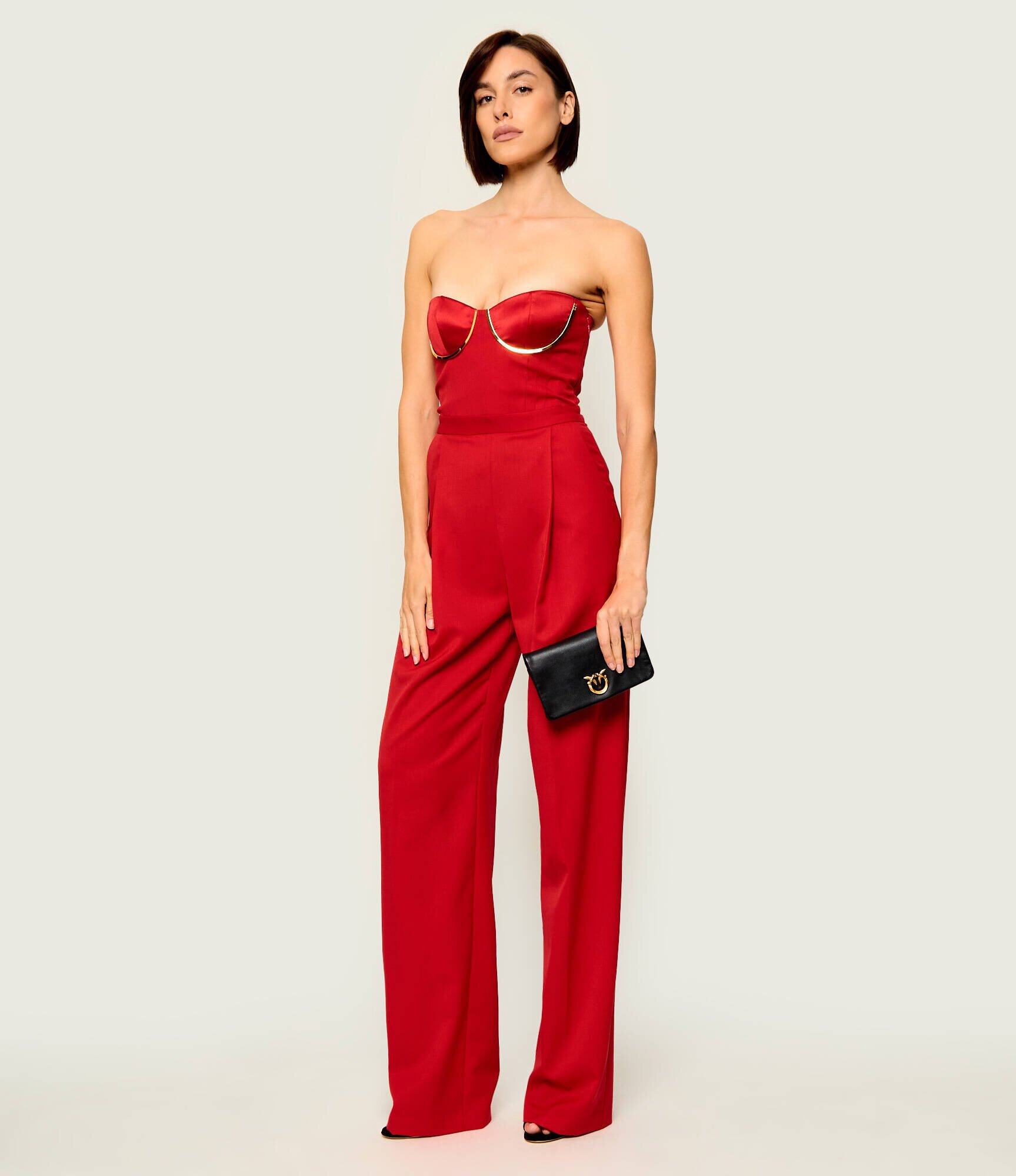 Pinko De piele poșetă plic Click Soft Horizontal Mini