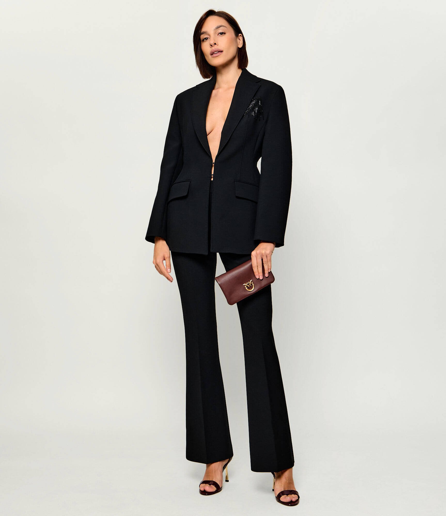 Pinko De piele poșetă plic Click Soft Horizontal Mini