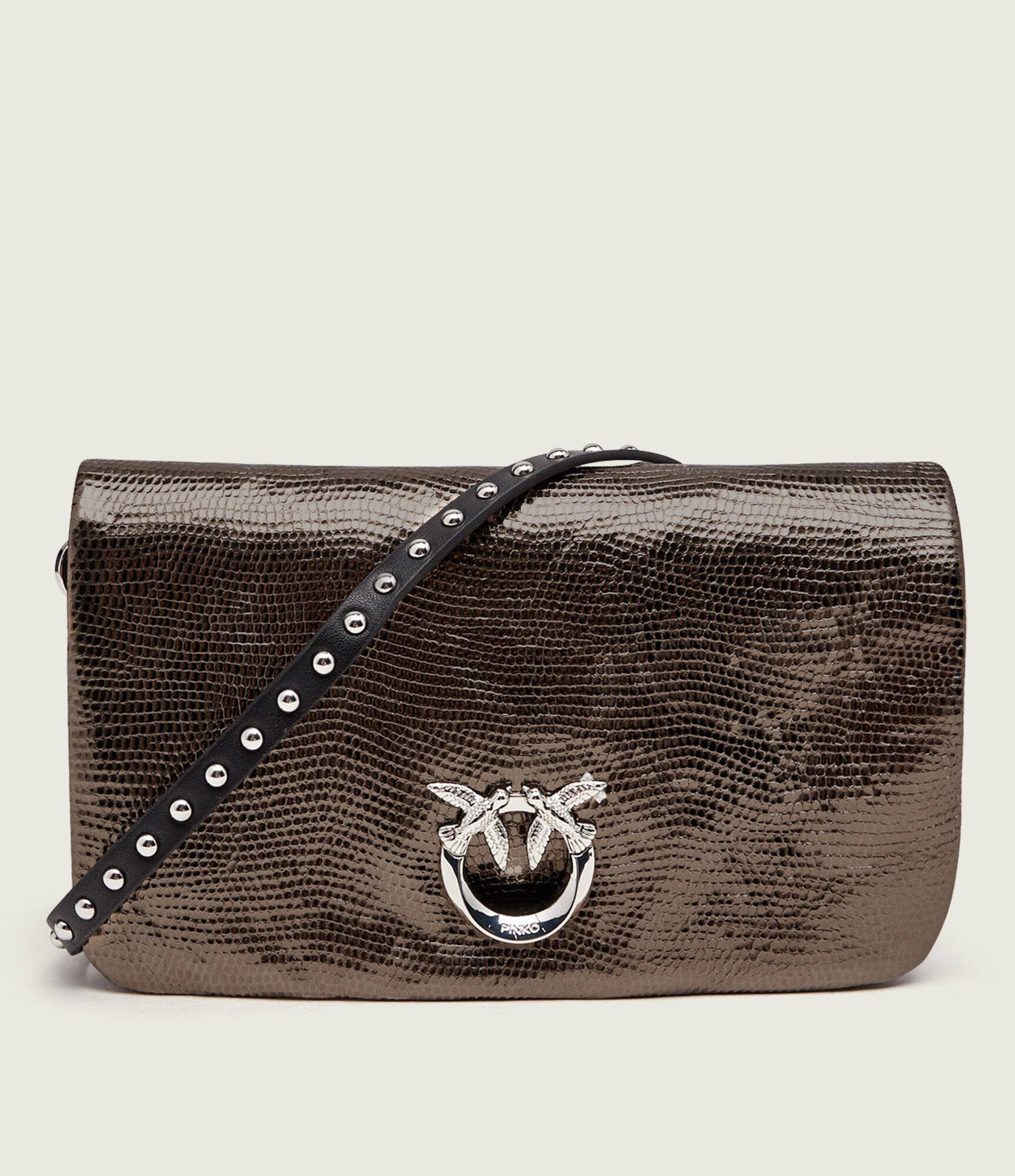 Pinko De piele poșetă plic Click Soft Horizontal Mini Lam