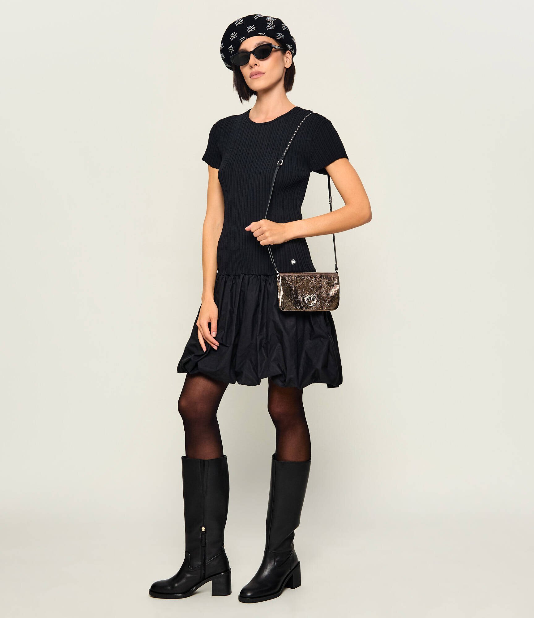 Pinko De piele poșetă plic Click Soft Horizontal Mini Lam