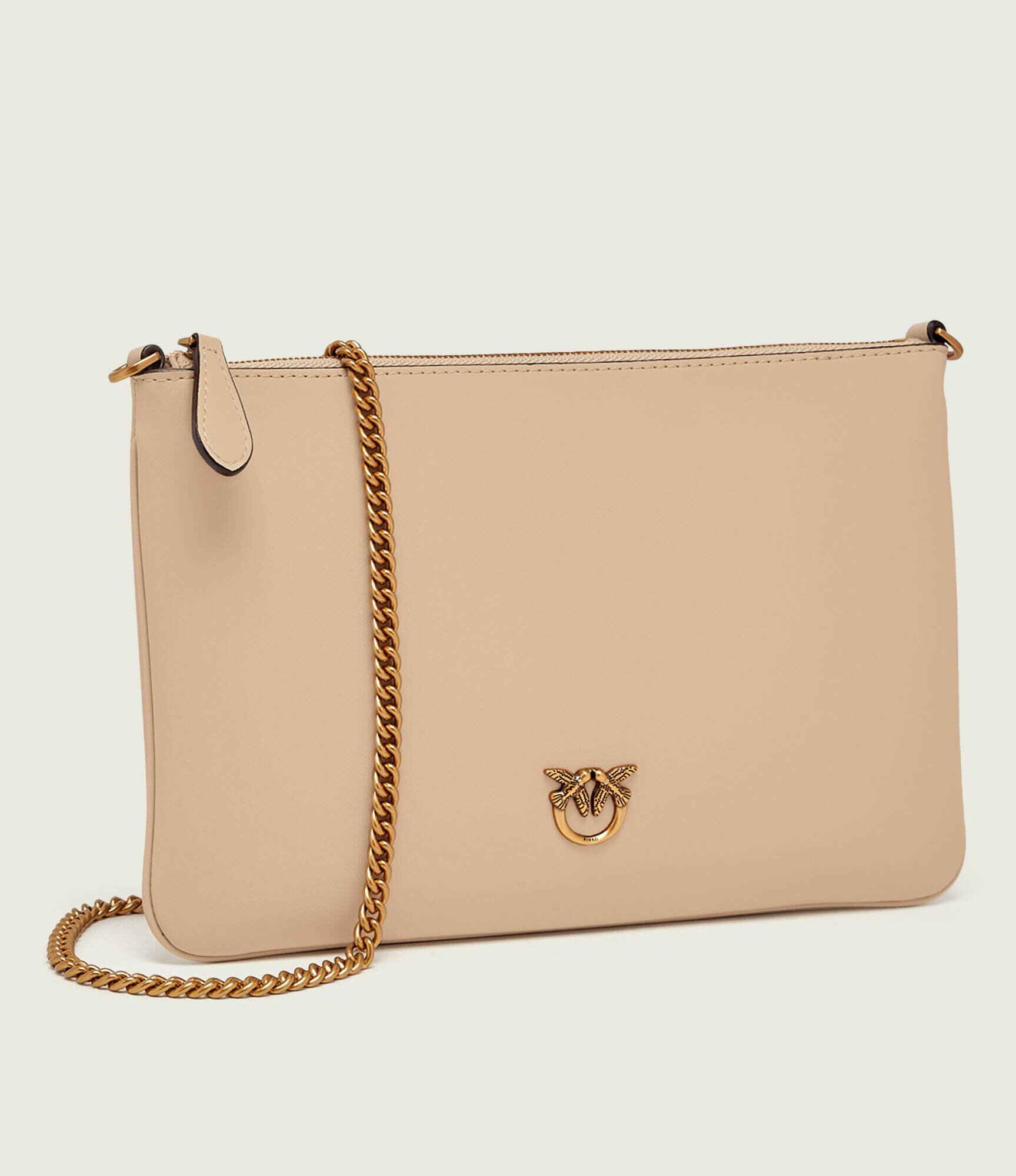 Pinko De piele poșetă plic Flat Classic Vitello Seta