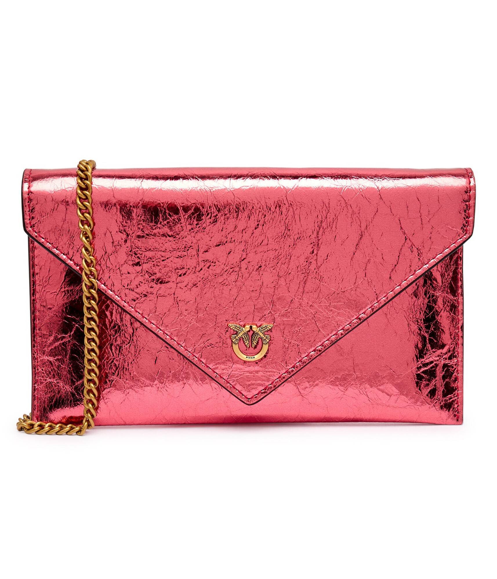 Pinko De piele poșetă plic Flat Purse Mini