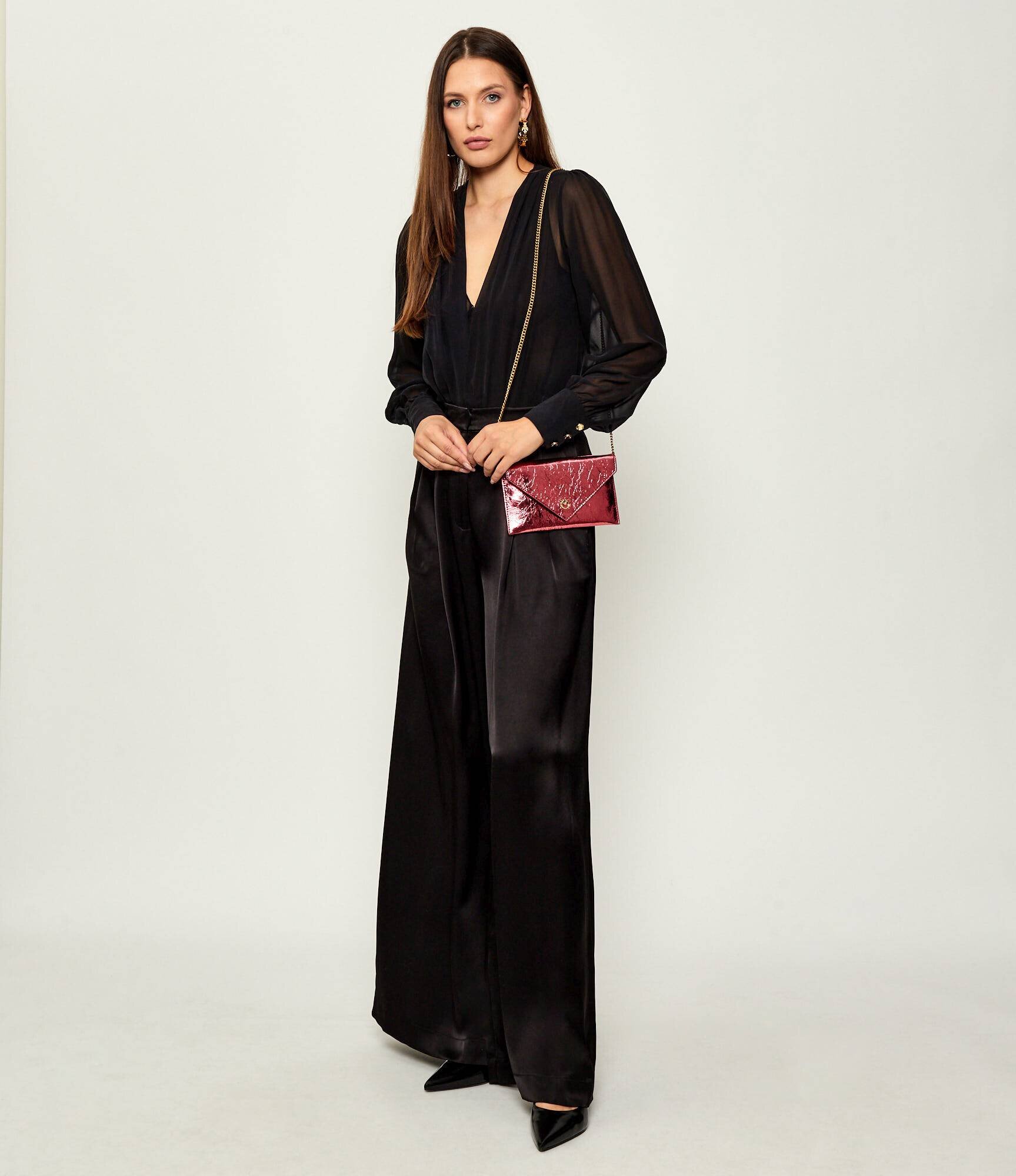 Pinko De piele poșetă plic Flat Purse Mini
