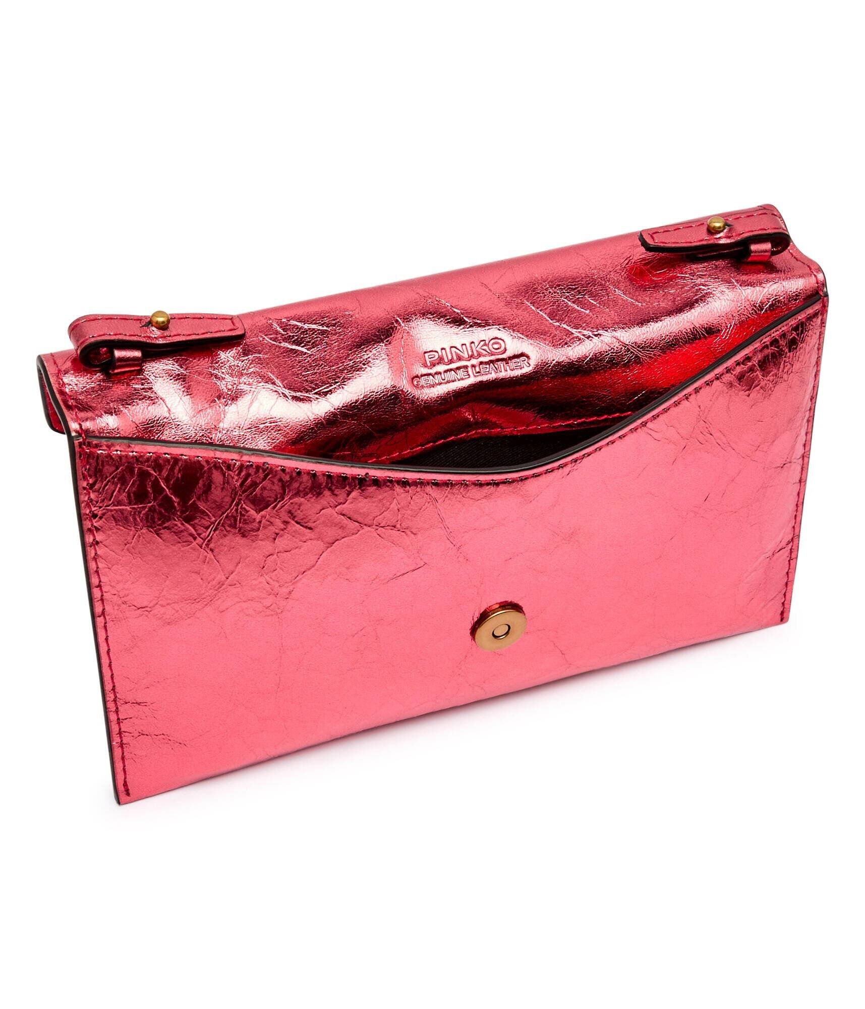 Pinko De piele poșetă plic Flat Purse Mini