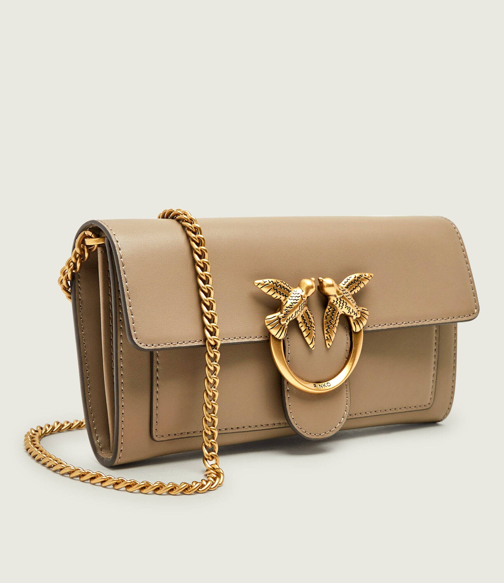 Pinko De piele poșetă plic/portofel Love One