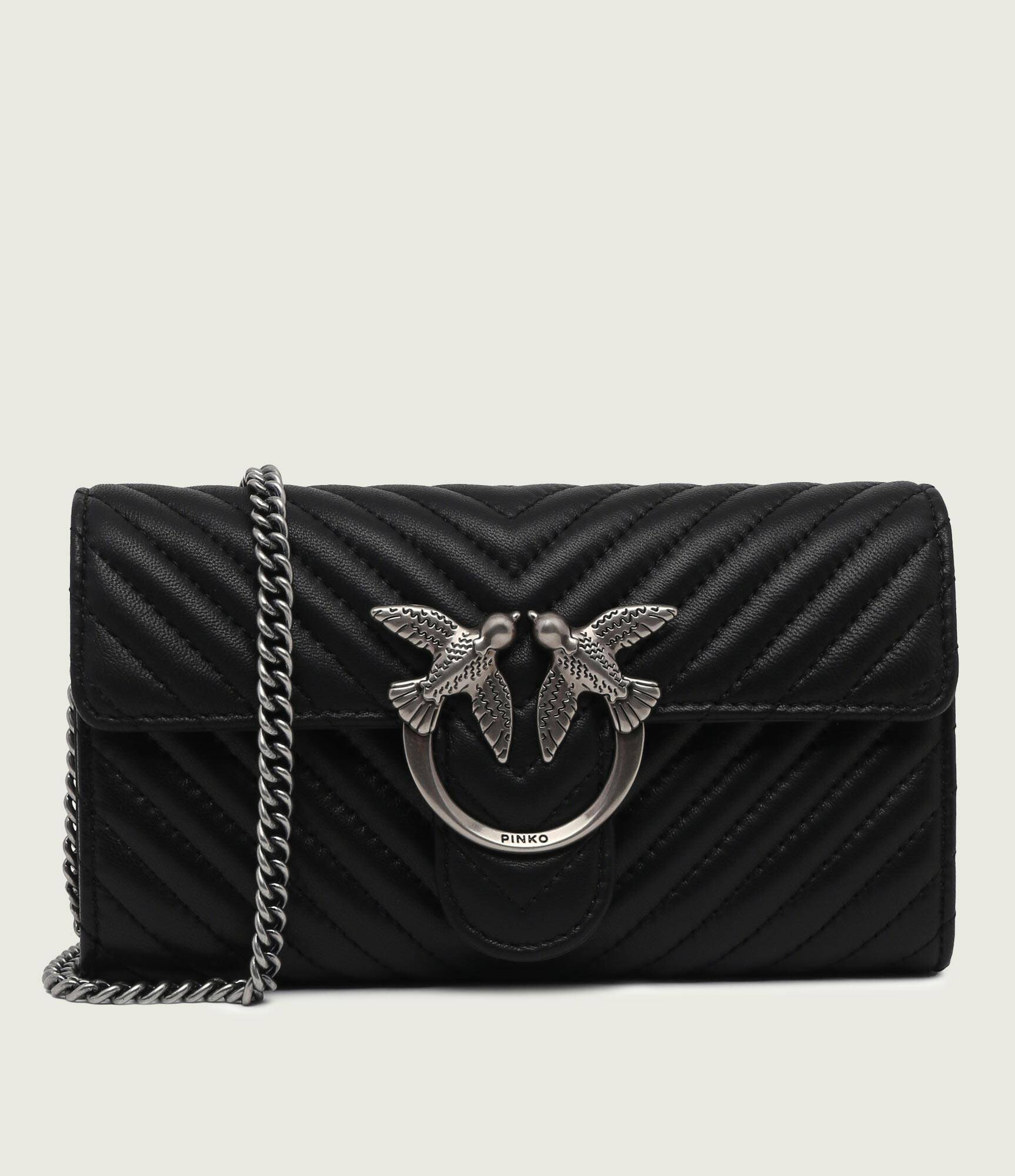 Pinko De piele poșetă plic/portofel LOVE ONE WALLET C SHEEP NAPPA