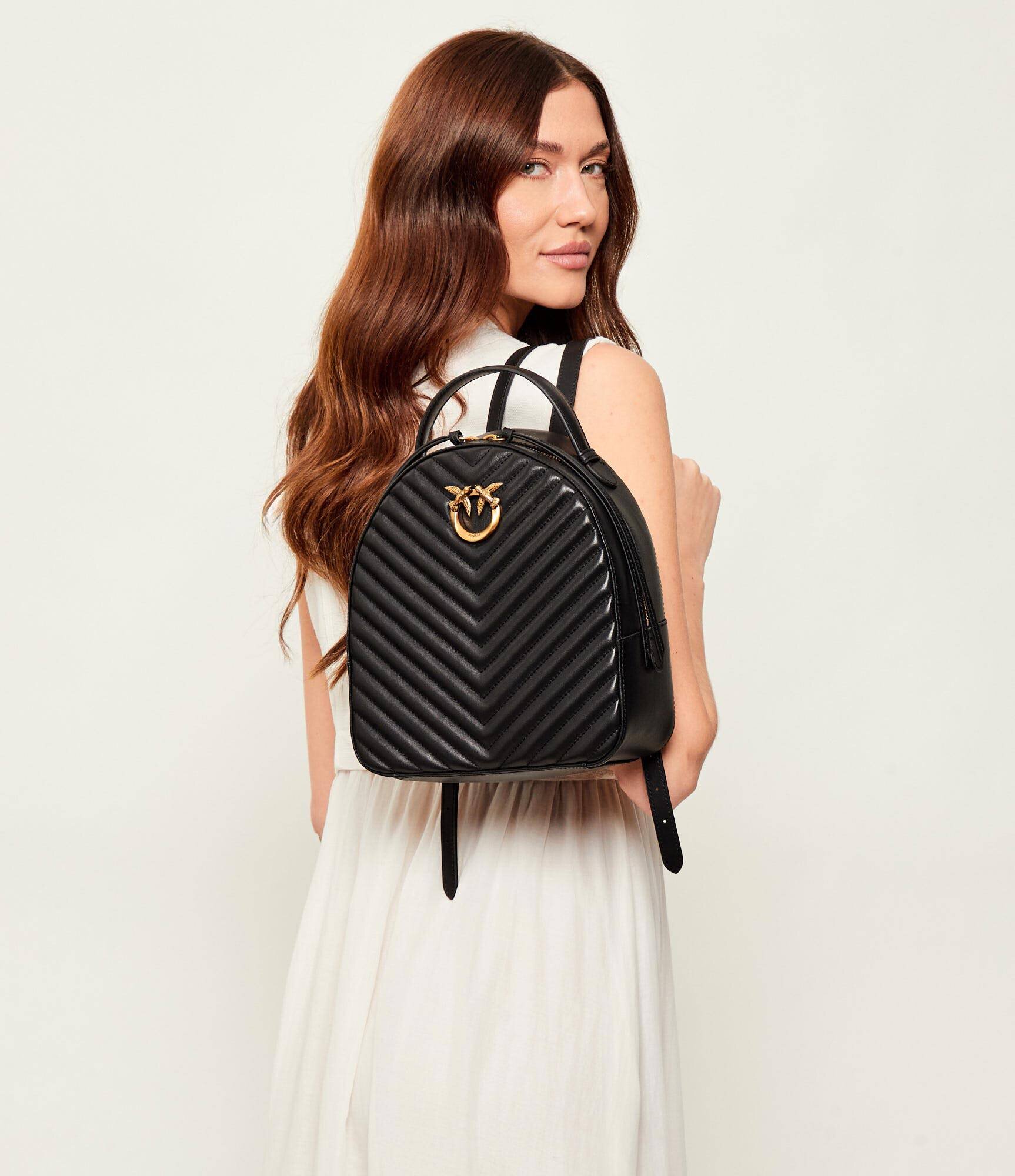 Pinko De piele rucsac LOVE CLICK CLASSIC VI