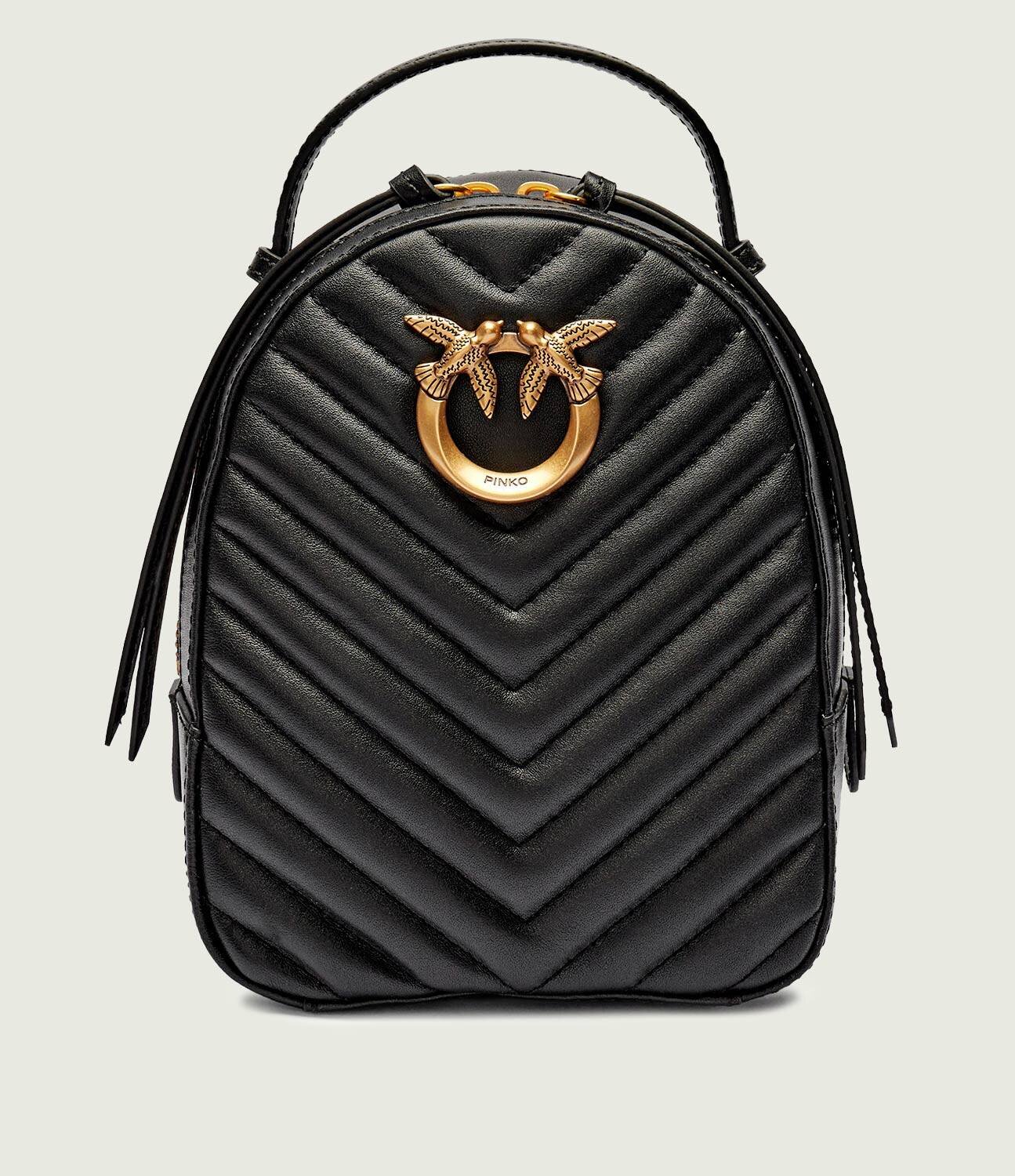 Pinko De piele rucsac LOVE CLICK MINI